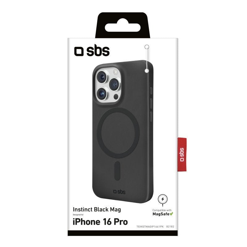 Sbs Instinct Mag Cover Iphone 16 Pro Schwarz