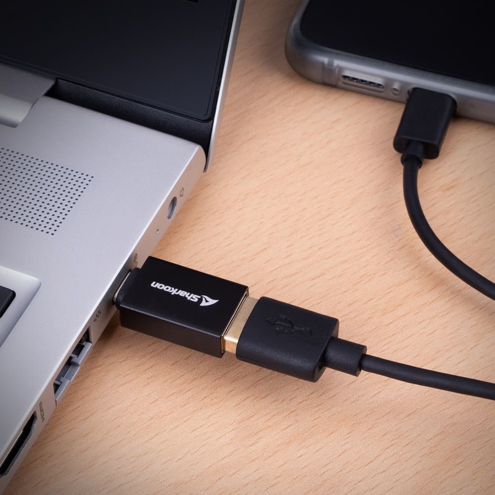 Adaptador Sharkoon Usb 3.2 Gen 1 Officepal, Usb-A > Usb-C / Usb-C > Usb-A