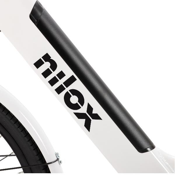 Nilox Nxebj7wh Bicicleta Eléctrica Blanco Aluminio 71,1 Cm (28") 27,5 Kg Litio Nxebj7wh