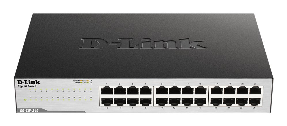 D-Link Switch Go-Sw-24g 24 Puertos 10/100/1000 Carcasa Plastico