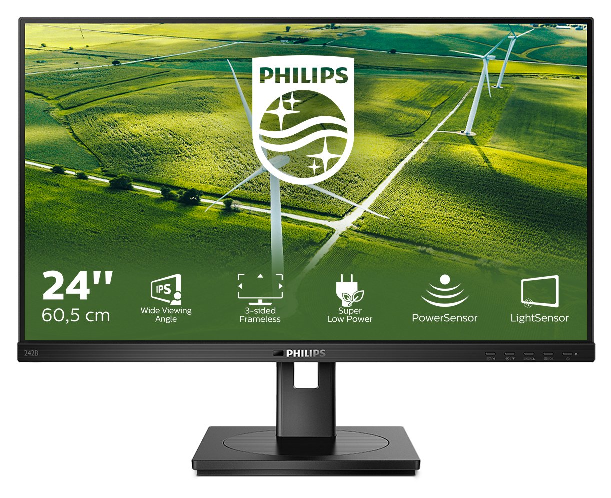 EAN 8712581772338 - Philips 242B1G/00 pantalla para PC 60,5 cm (23.8") 1920 x 1080 Pixeles Full HD LED Negro imagen 1
