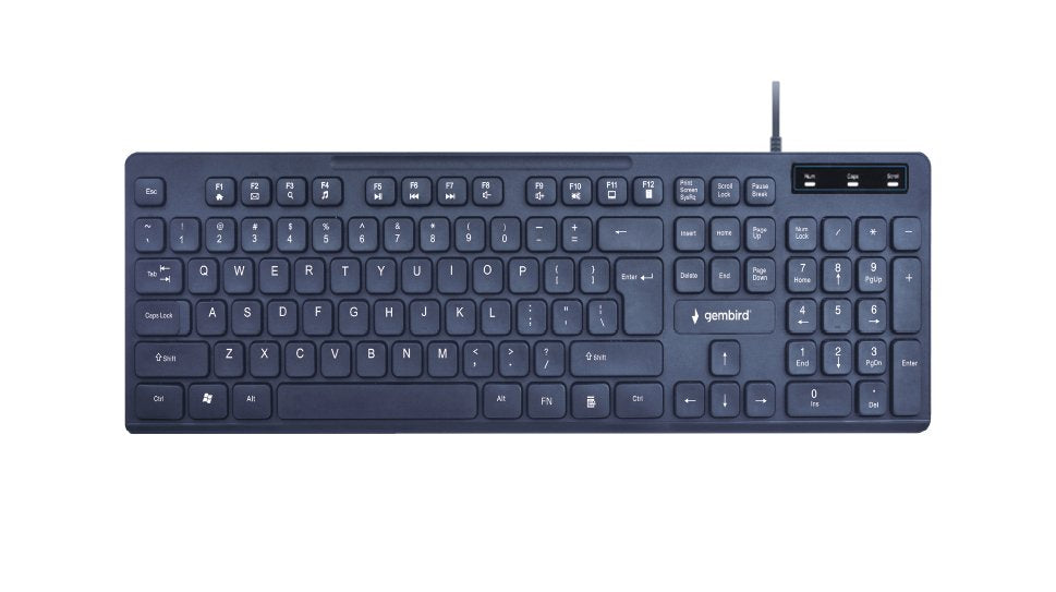 Teclado Ingles Gembird Kb-Mch-04 Multimedia Negro