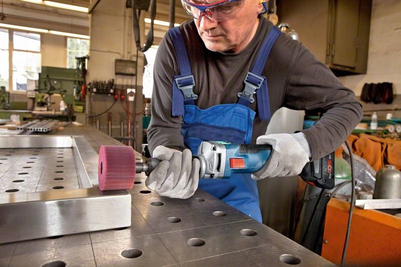 Amoladora Recta A Batería Bosch Professional Ggs 18v-10 Slc Professional, 18 Voltios Azul/Negro, Sin Batería Ni Cargador 06012b4001