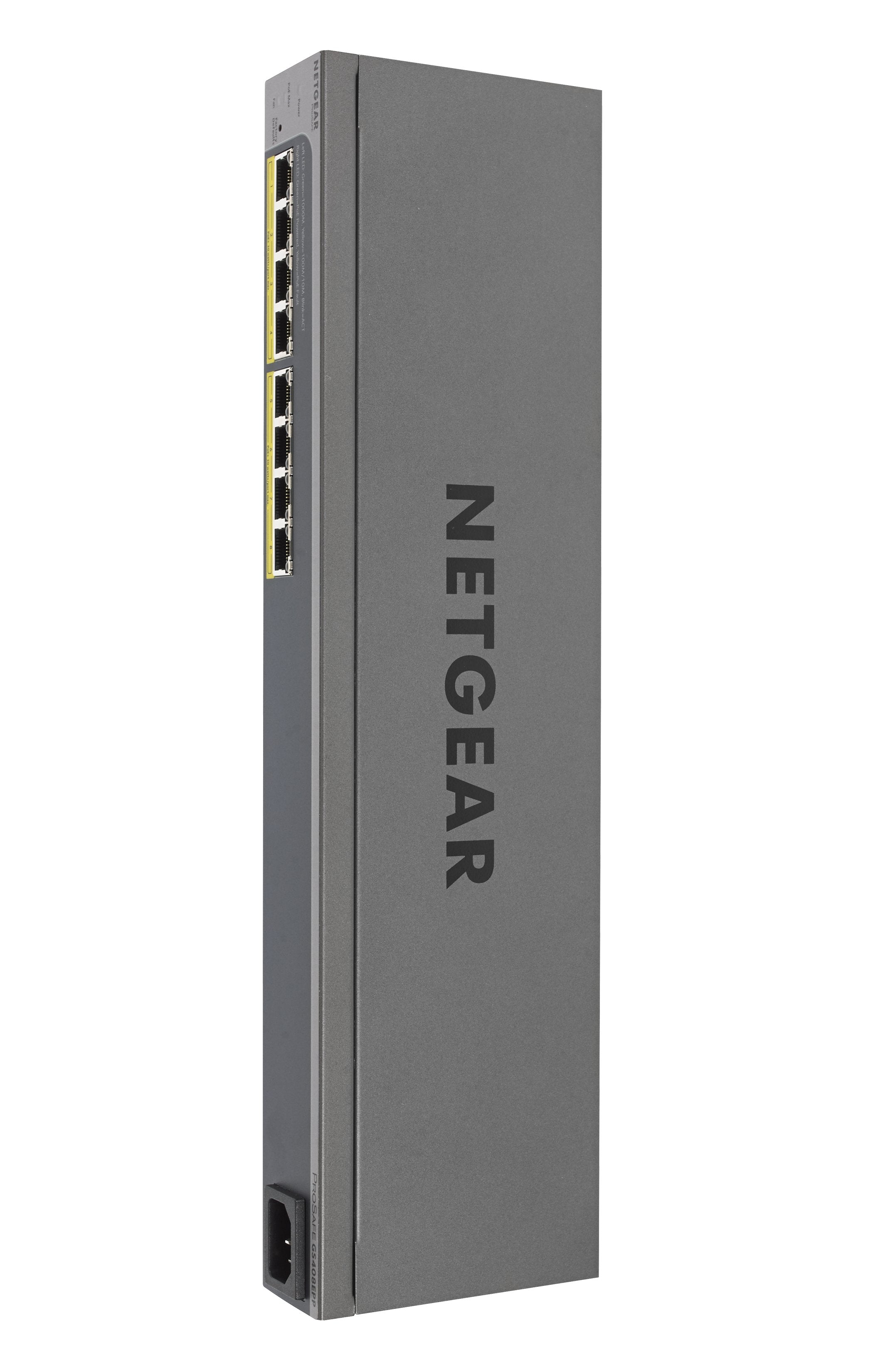 EAN 0606449132137 - NETGEAR GS408EPP Gestionado L2 Gigabit Ethernet (10/100/1000) Energía sobre Ethernet (PoE) Negro, Gris imagen 2