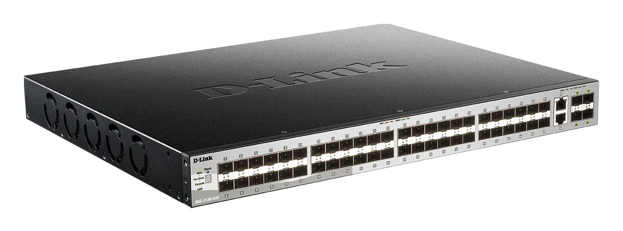Switch Gestionable L3 D-Link Stackable Dgs-3130-54s/E 48p Sfp+ 2p 10g + 4p 10g Sfp+