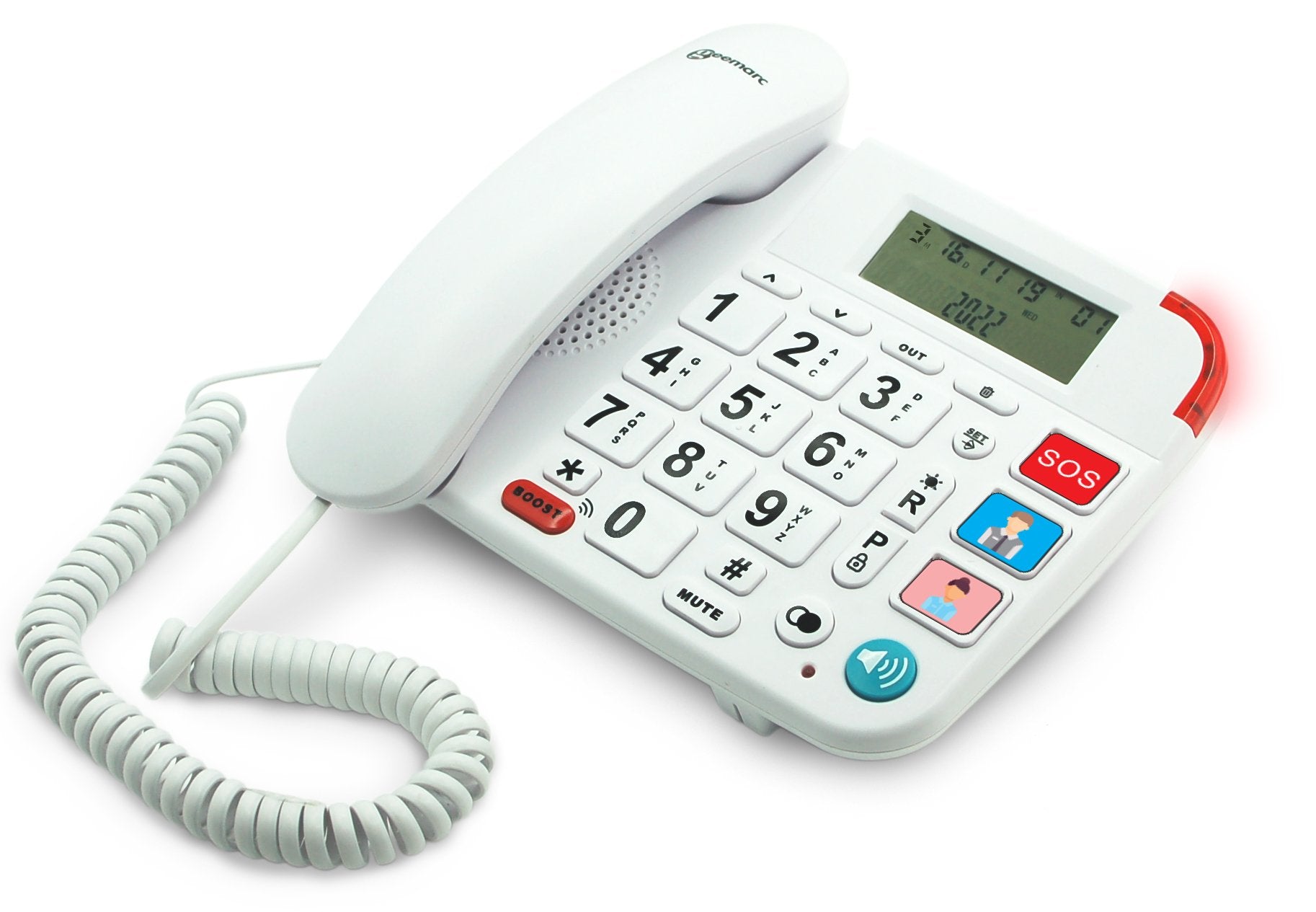 EAN 3521350009972 - Geemarc Telecom DALLAS 20 Teléfono DECT/analógico Identificador de llamadas Blanco imagen 1