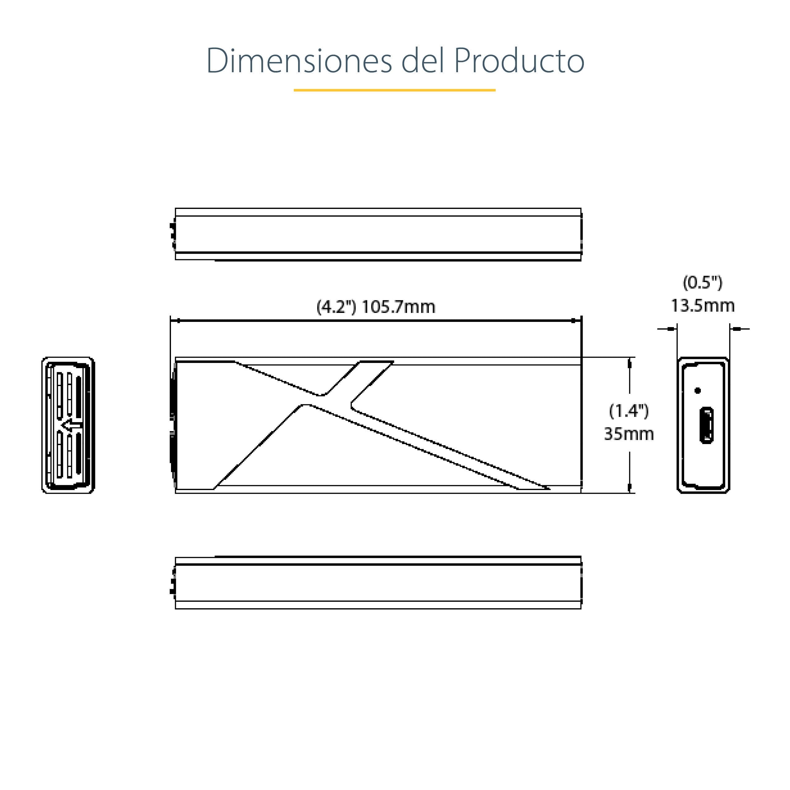 EAN 0065030894975 - StarTech.com M2-USB-C-NVME-SATA caja para disco duro externo Caja externa para unidad de estado sólido (S imagen 16