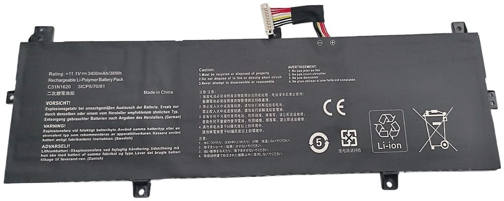 Laptop Battery For Asus Type B 50wh Li-Pol 11.55v 4330mah,