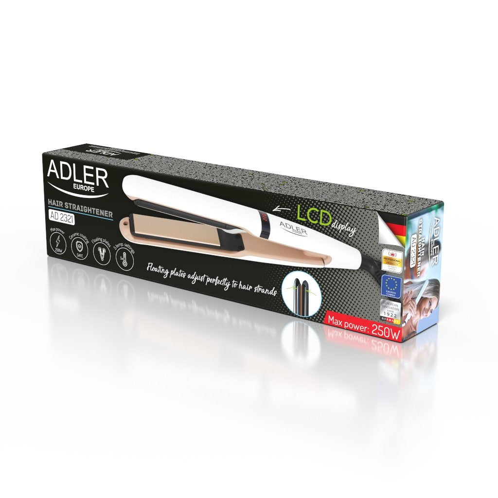 EAN 5903887805117 - Adler AD 2321 Utensilio de peinado Plancha de pelo Vapor Rojo 45 W 1,83 m imagen 7