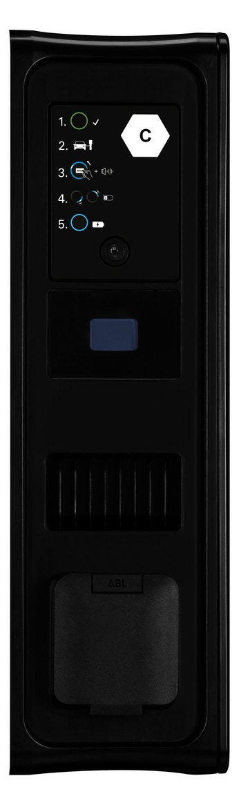 Abl E-Mobility Wallbox Em4 Twin, Extensor Reev Ready, 22kw Negro, Trifásico, Wifi, Bluetooth, Lte, Contador De Energía Mid 100000183