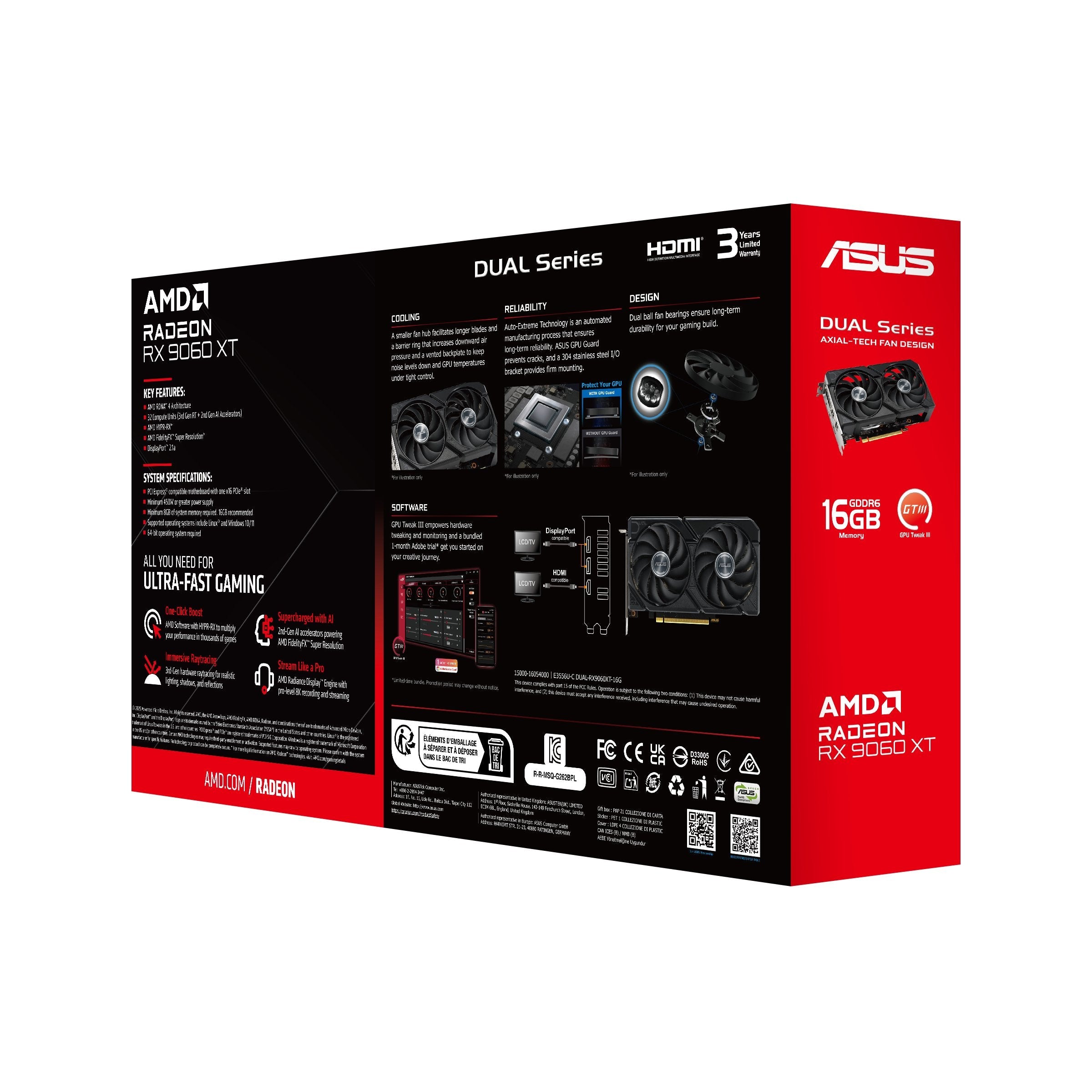 EAN 4711636196765 - ASUS Dual -RX9060XT-16G AMD Radeon RX 9060 XT 16 GB GDDR6 imagen 14