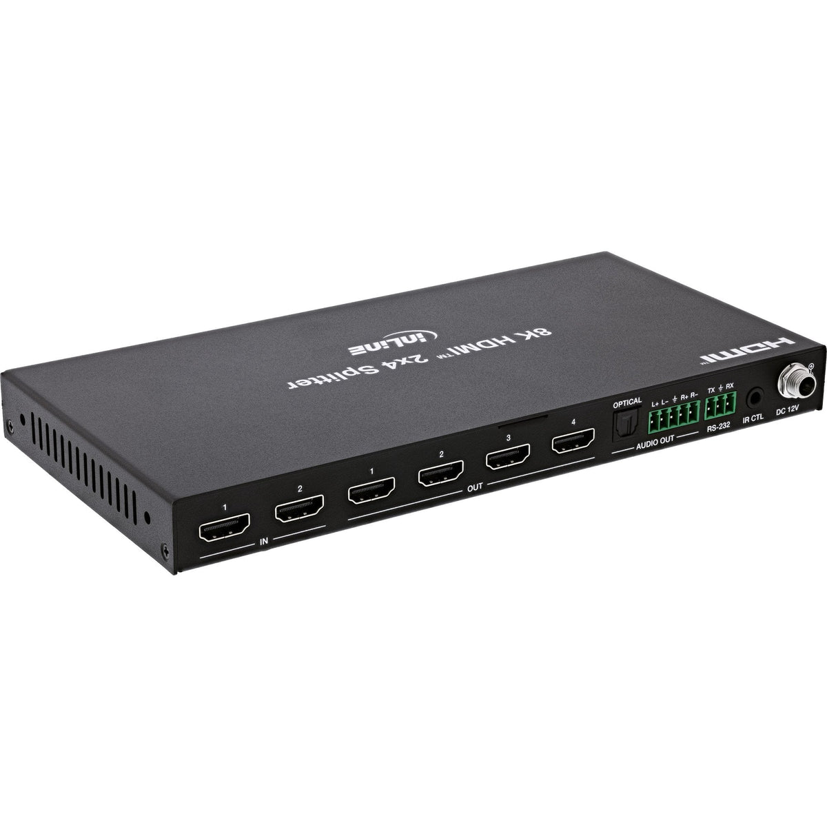 Splitter Hdmi 2x4 Puertos 8k 60hz Inline 2x4, Hdmi 8k/60hz (4k120hz)