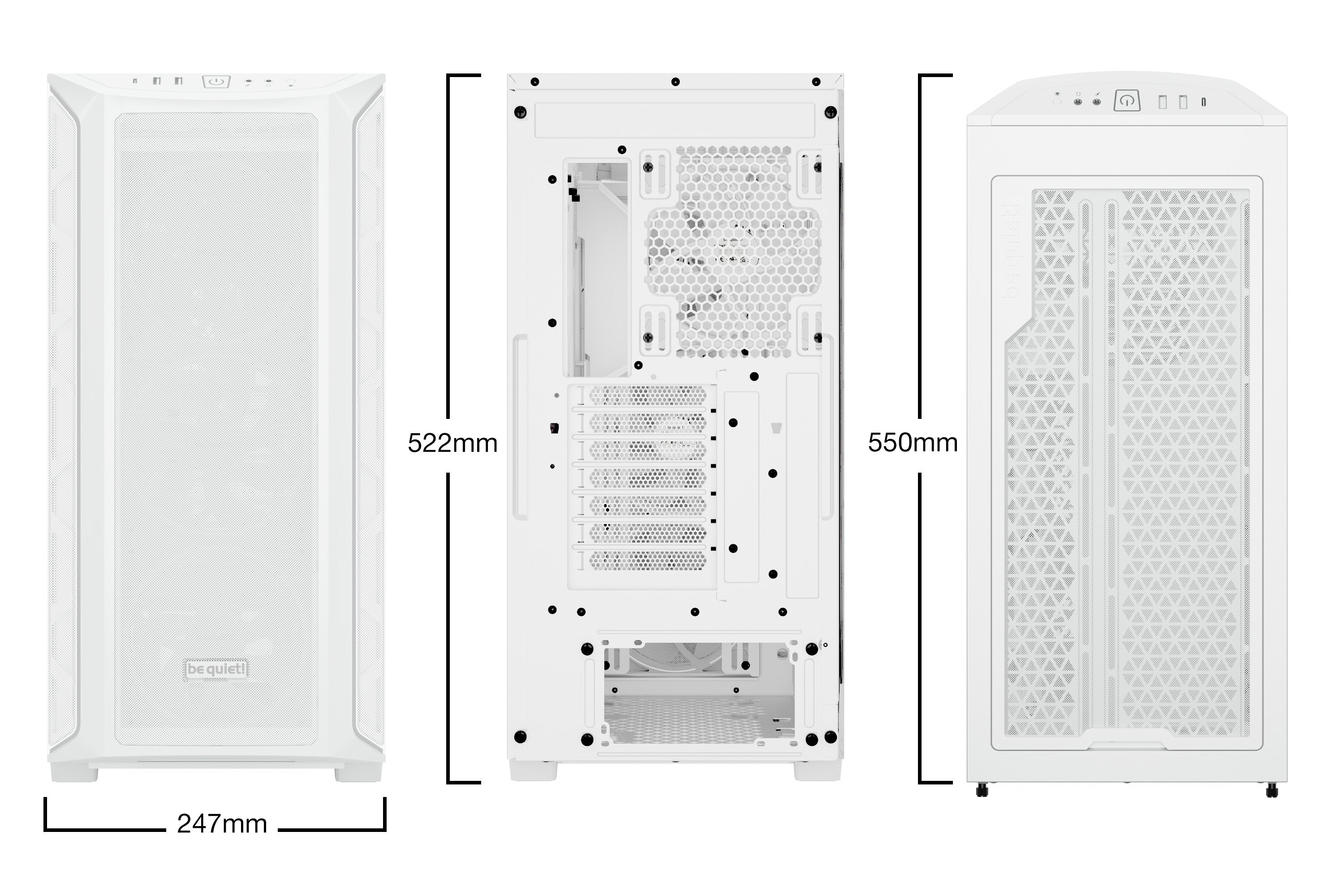 EAN 4260052190647 - be quiet! Shadow Base 800 FX White Midi Tower Blanco imagen 2