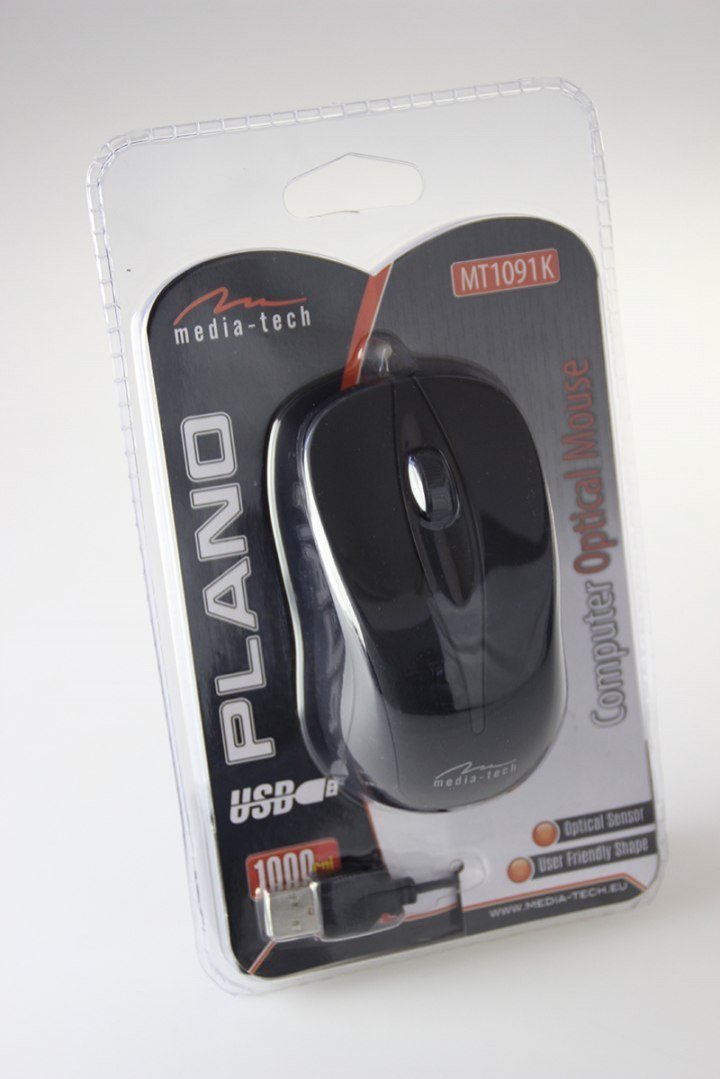 EAN 5900882856243 - Media-Tech PLANO ratón Oficina Ambidextro USB tipo A Óptico 800 DPI imagen 3