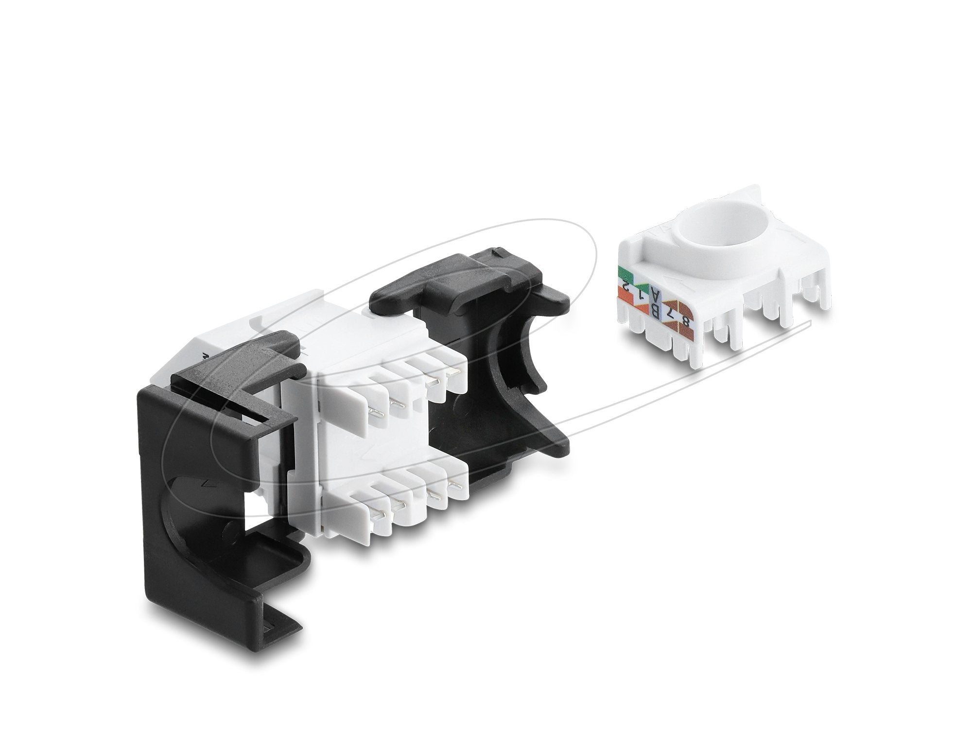 Delock Keystone Modulorj45 Hembra A Lsa Cat.6 45° Angulare Hembra Ungeschirmt