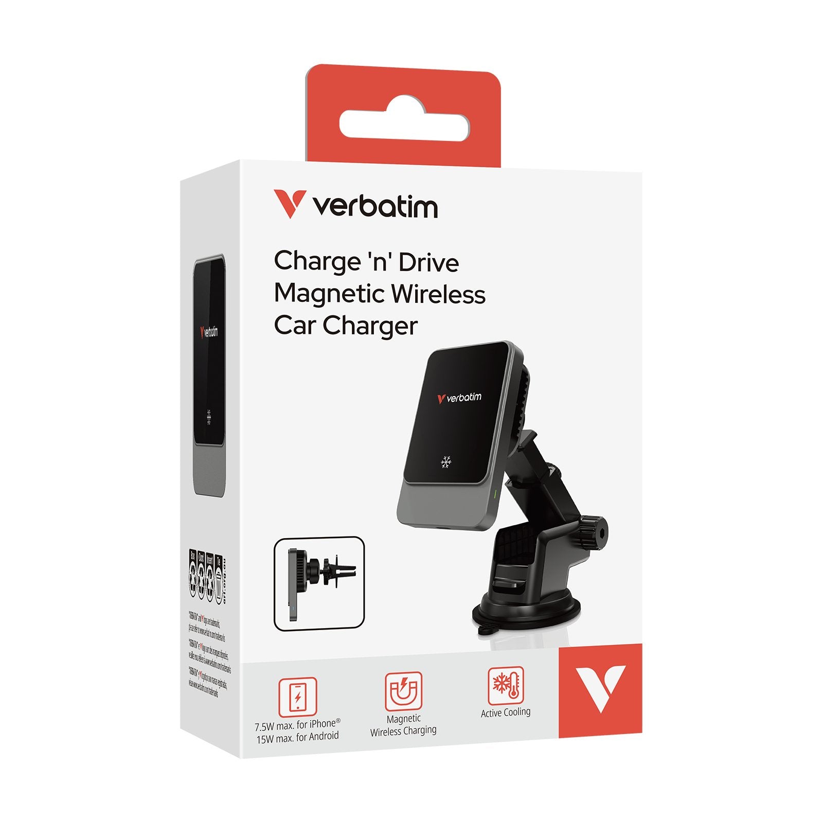 EAN 0023942318620 - Verbatim Charge 'n' Drive Smartphone Negro USB Cargador inalámbrico Carga rápida Auto imagen 2