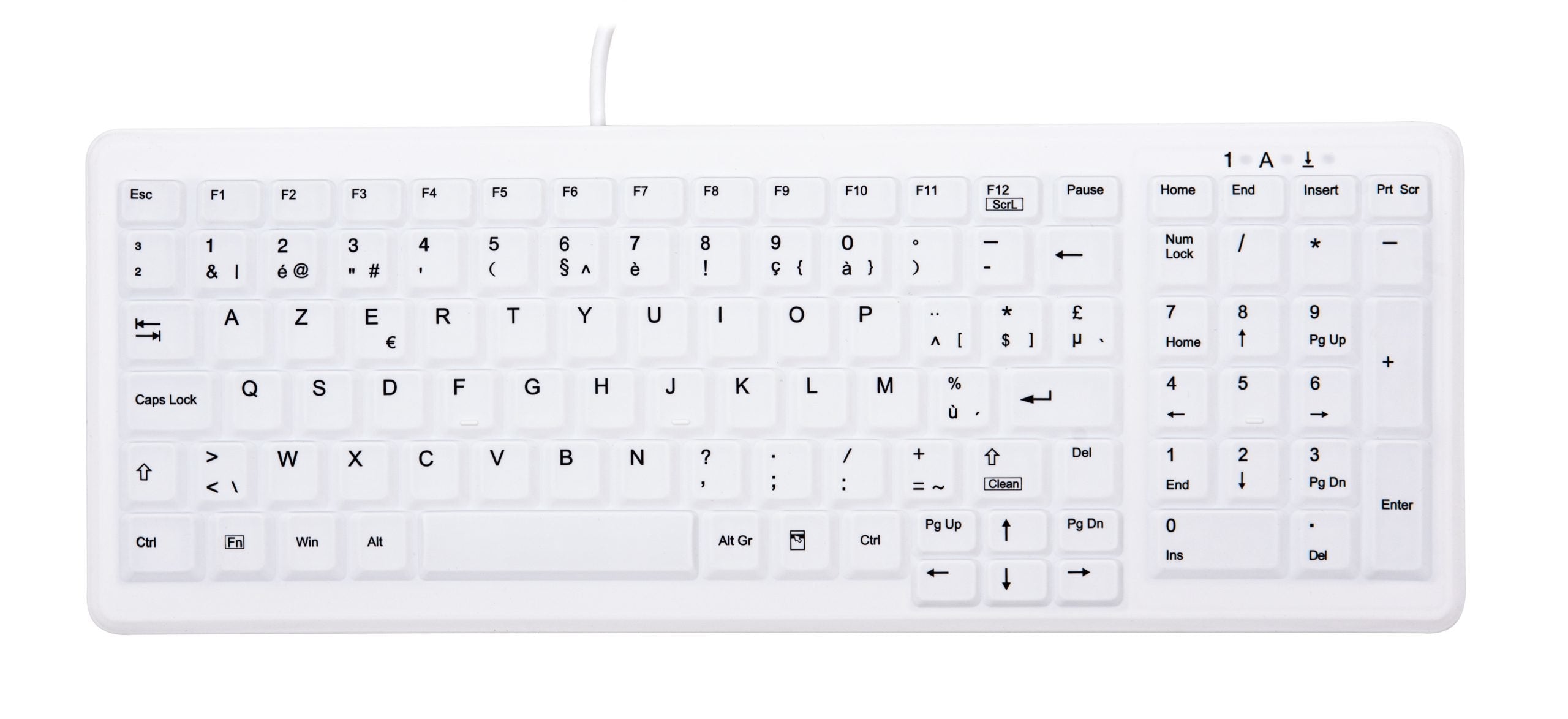EAN 7061113801963 - CHERRY AK-C7000 teclado Médico USB AZERTY Belga Blanco imagen 1