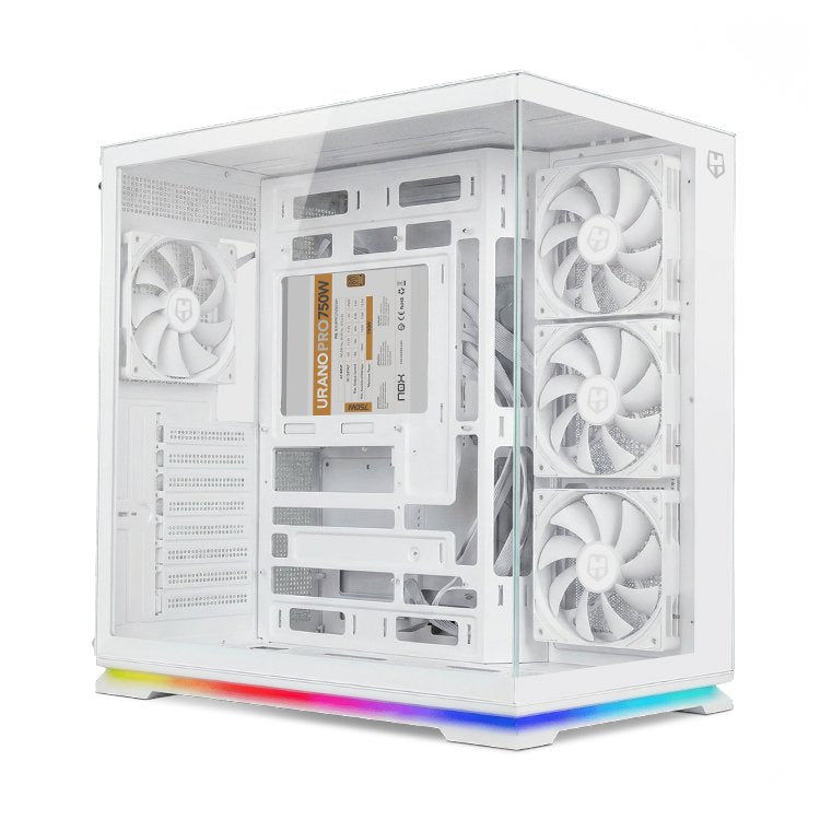 Caja Pc Nox Atx Semitorre Hummer Galaxy Argb Blanca