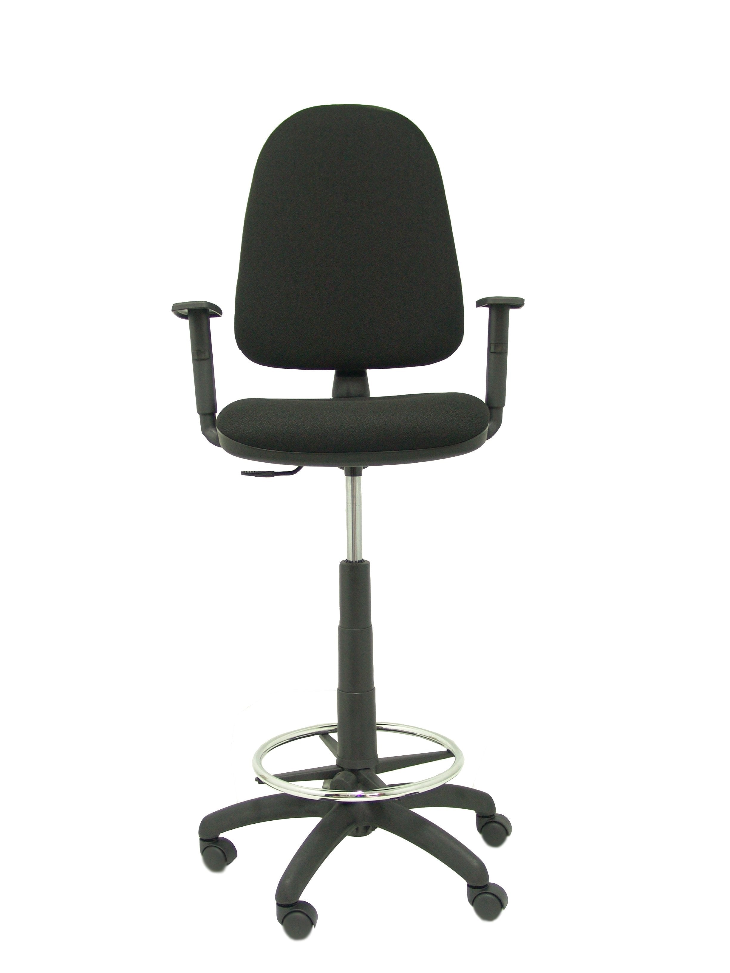 Taburete Ayna Bali Negro Con Brazos Regulables