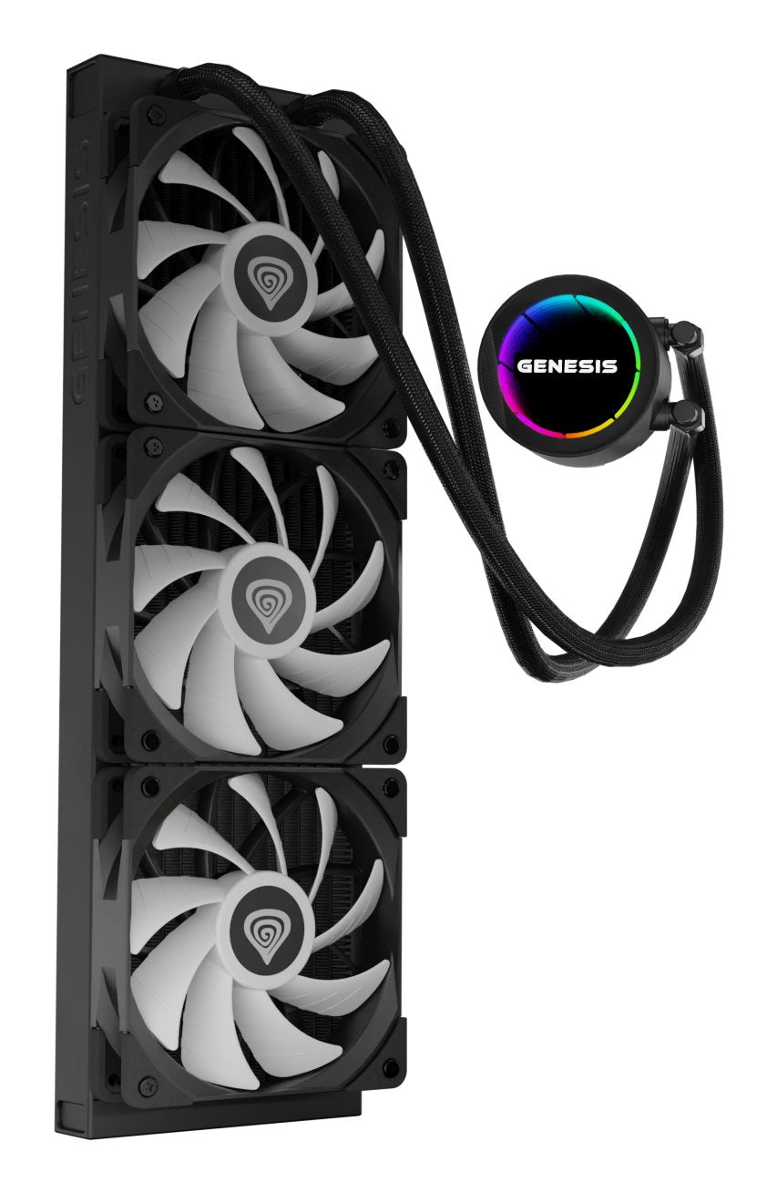 Refrigerador Liquido Cpu Genesis Refrigeracion Liquida Hydria 360 Argb 120mm + Pasta Termica