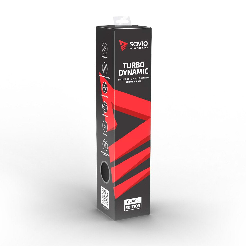Savio Black Edition Turbo Dynamic L 70x30 Alfombrilla Gaming Negra