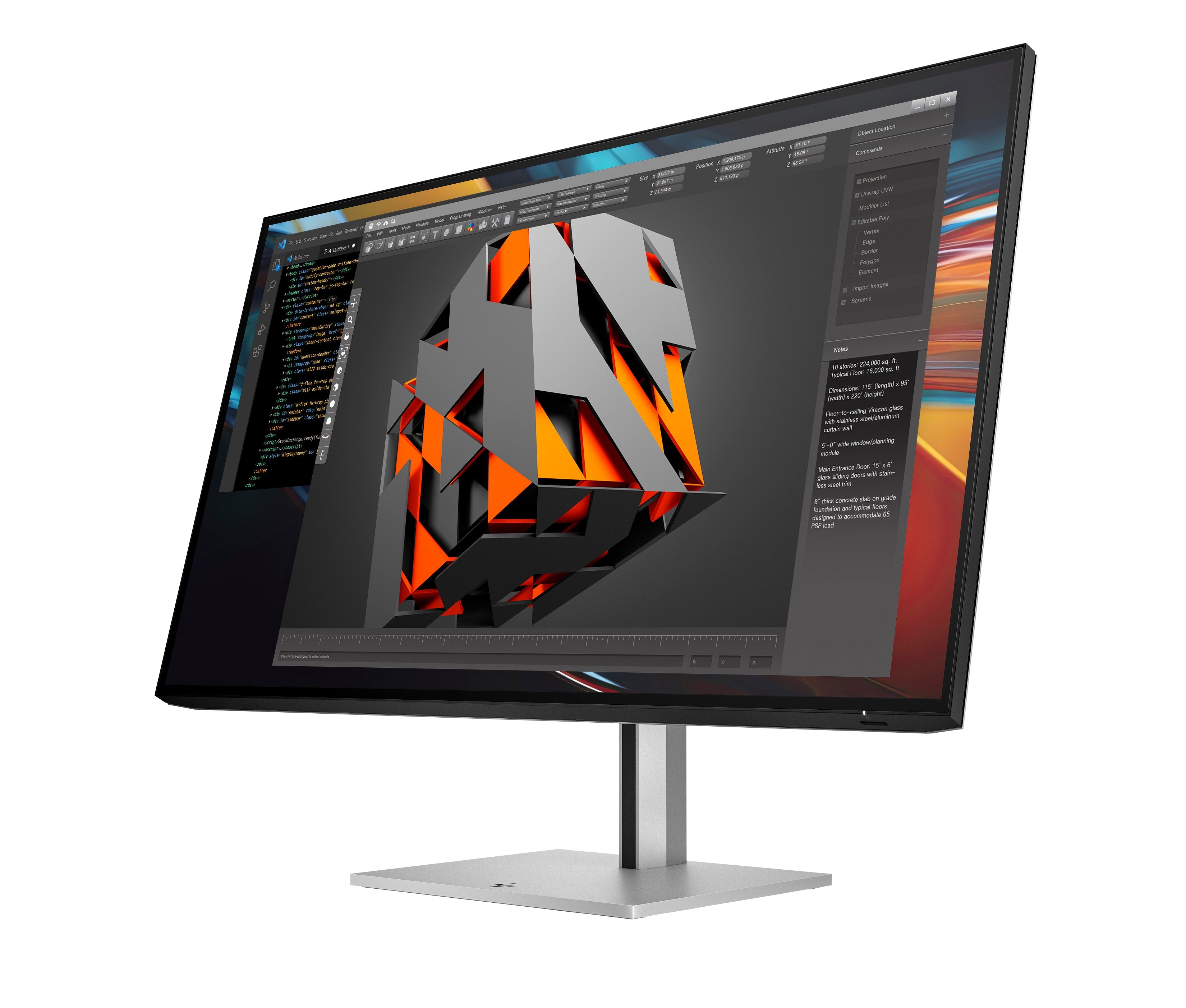 EAN 5715063476512 - HP Series 7 Pro 31.5 inch 4K Thunderbolt 4 Monitor - 732pk pantalla para PC 80 cm (31.5") 3840 x 2160 Pix imagen 8