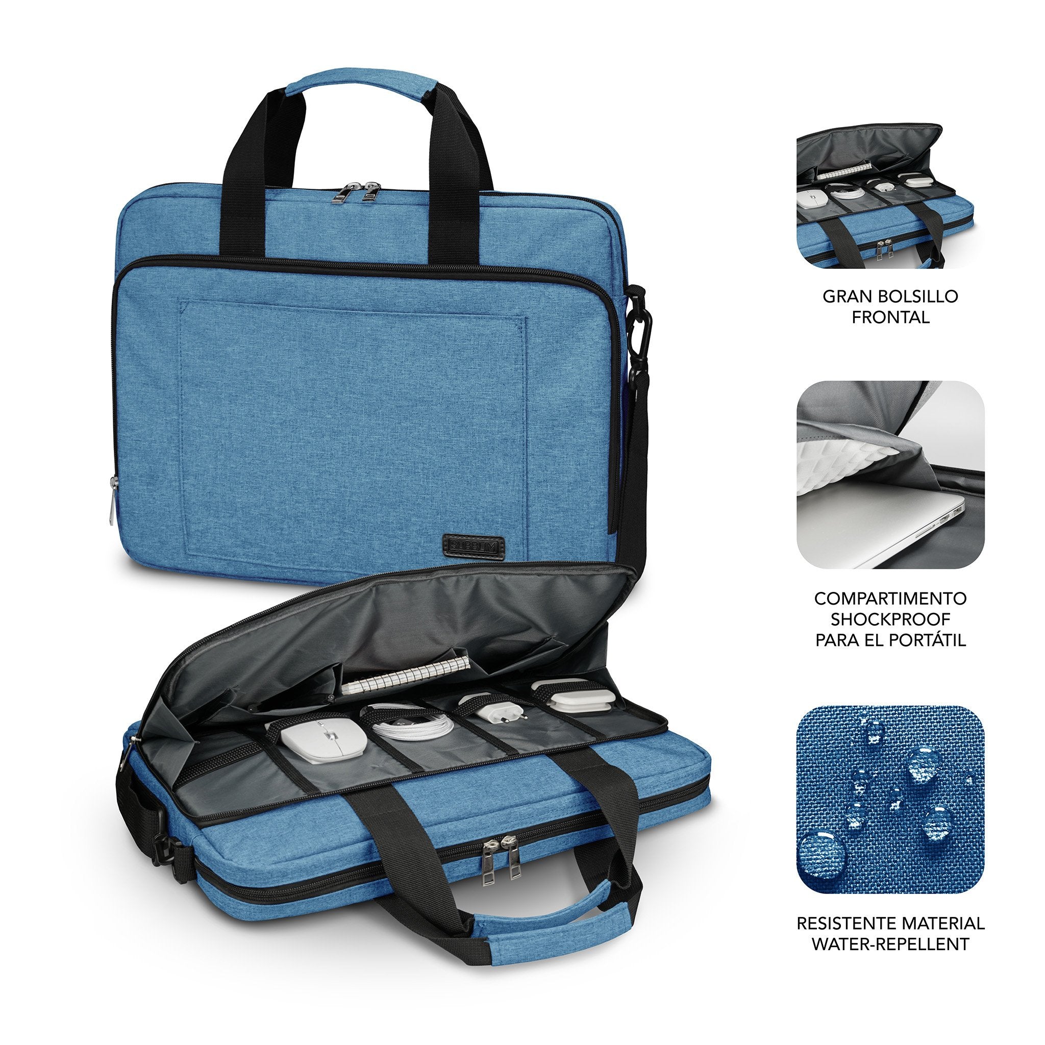 EAN 8436586743413 - SUBBLIM SUBLB-4APLB11 maletines para portátil 39,6 cm (15.6") Maletín Toploader imagen 3