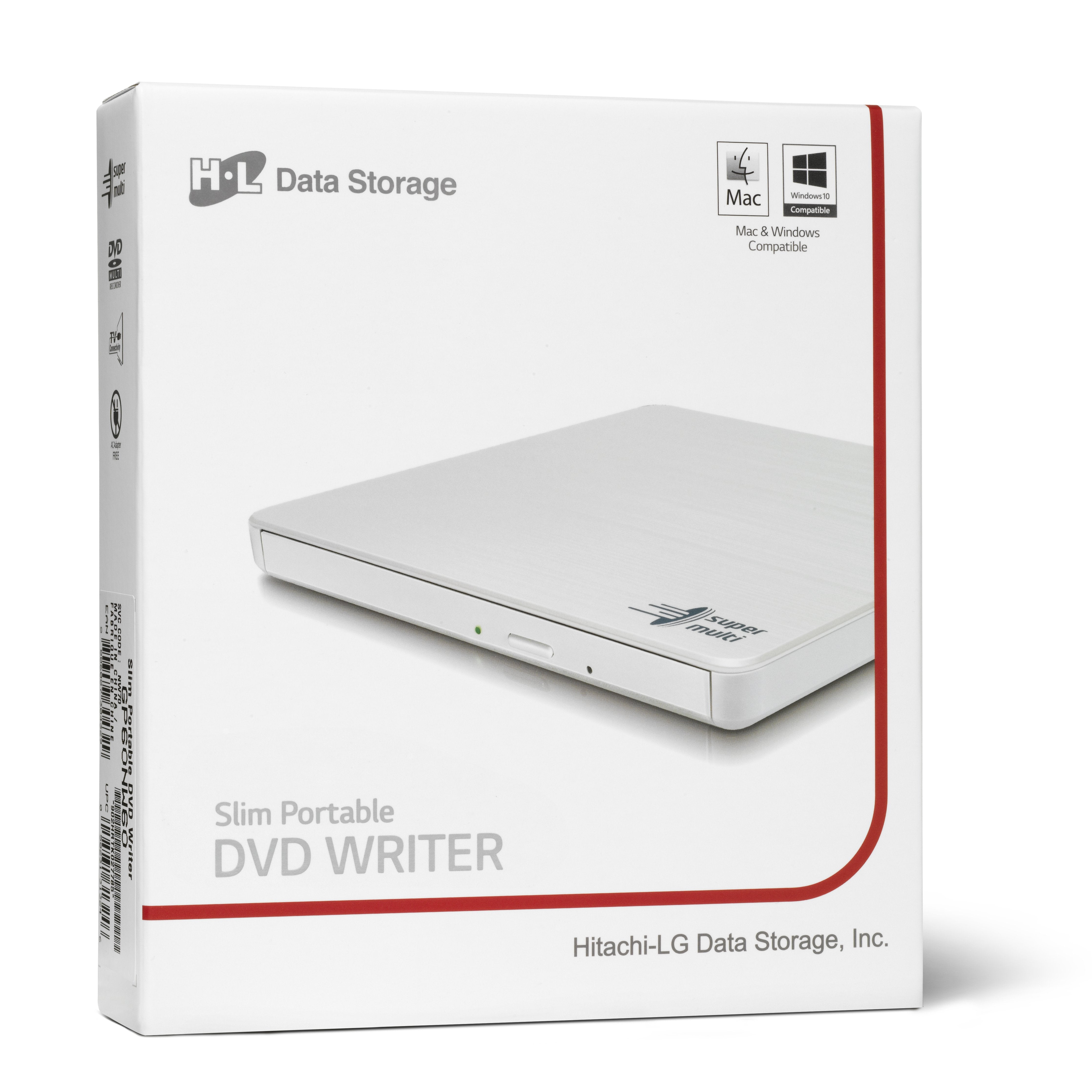 Grabadora Externa Lg-H Ultra Slim Dvd-Writer Blanca