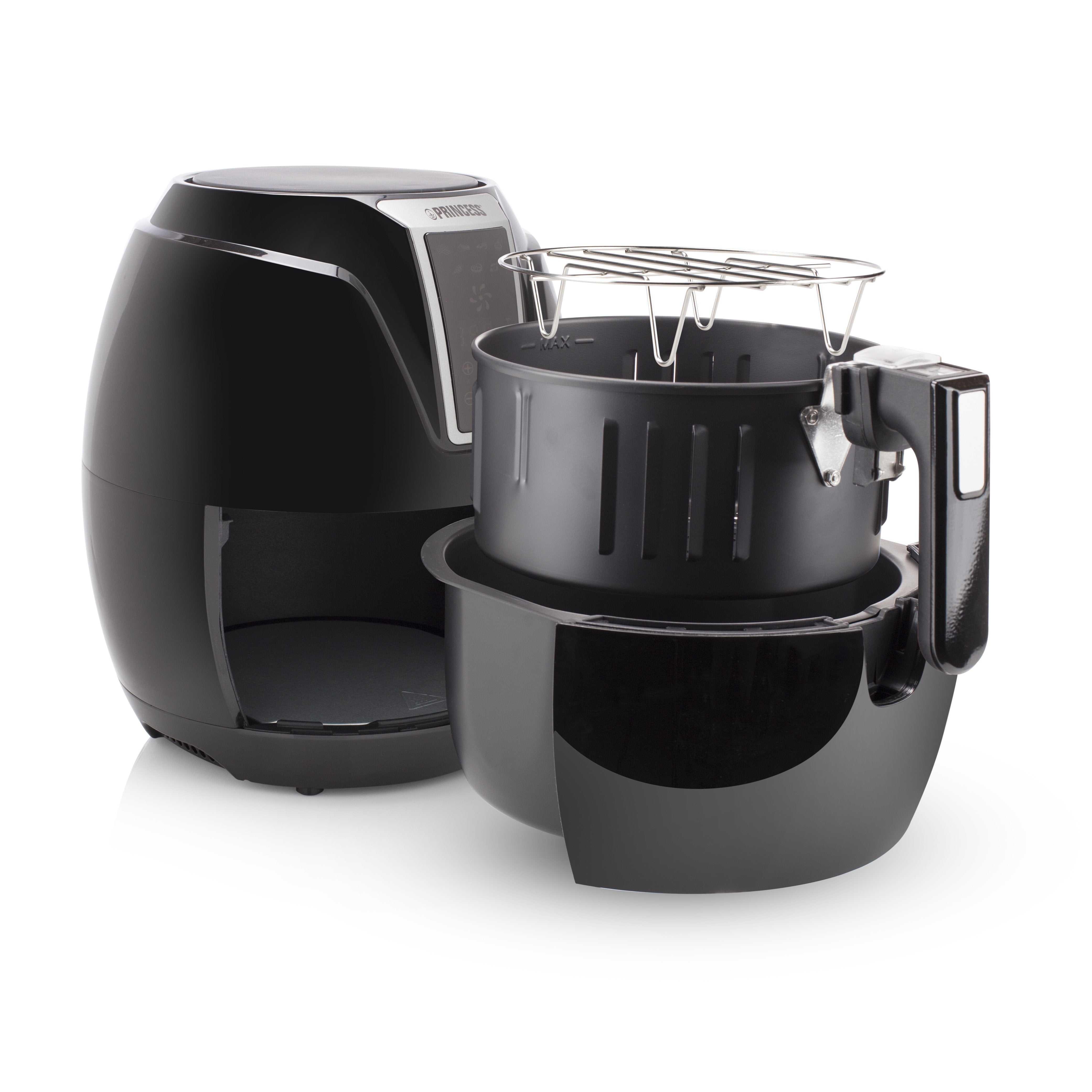 EAN 8713016048257 - Princess 182021 Sencillo 3,2 L Independiente 1400 W Freidora de aire caliente Negro imagen 18