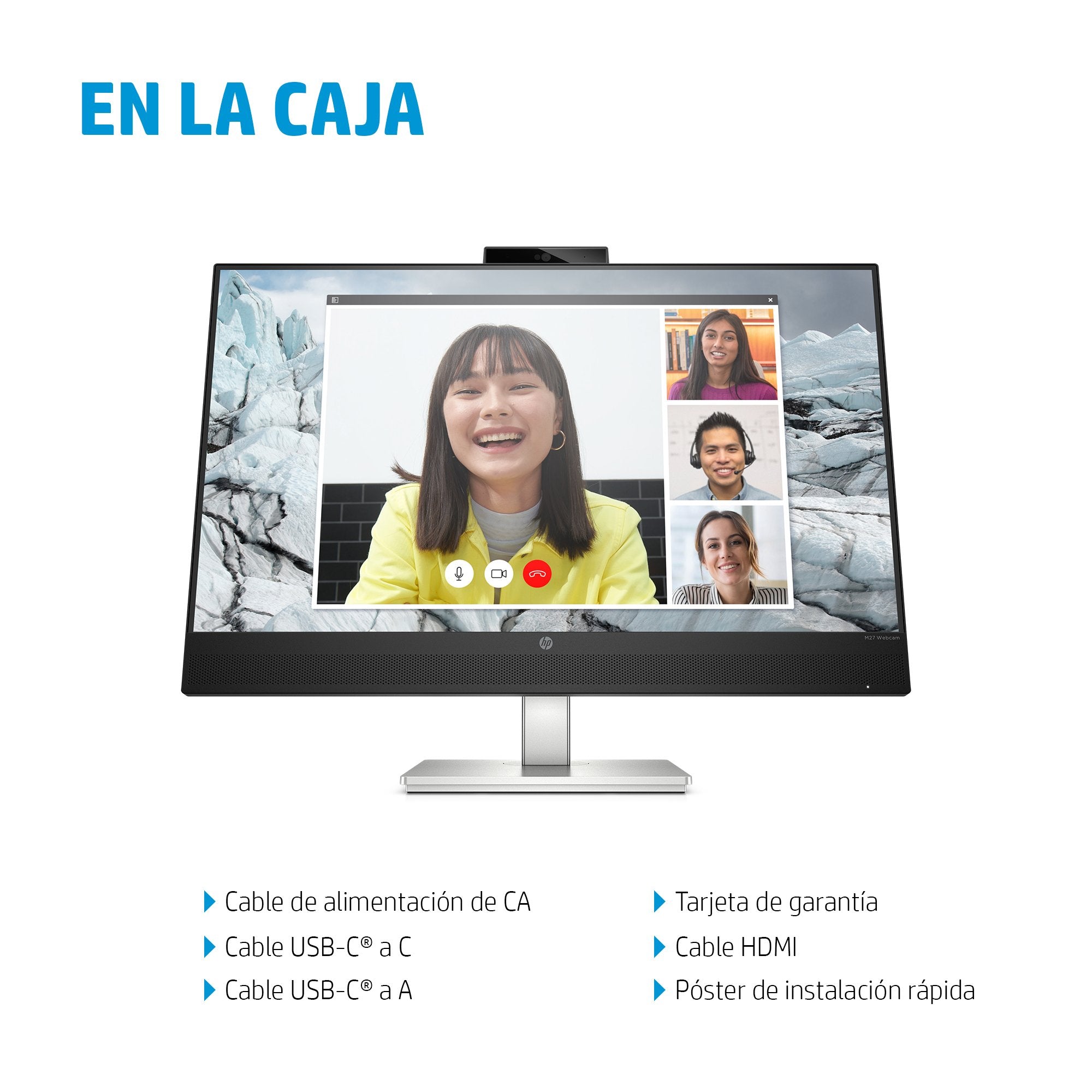 EAN 5715063337745 - HP E27m G4 QHD USB-C Conferencing Monitor pantalla para PC 68,6 cm (27") 2560 x 1440 Pixeles Quad HD LCD imagen 4