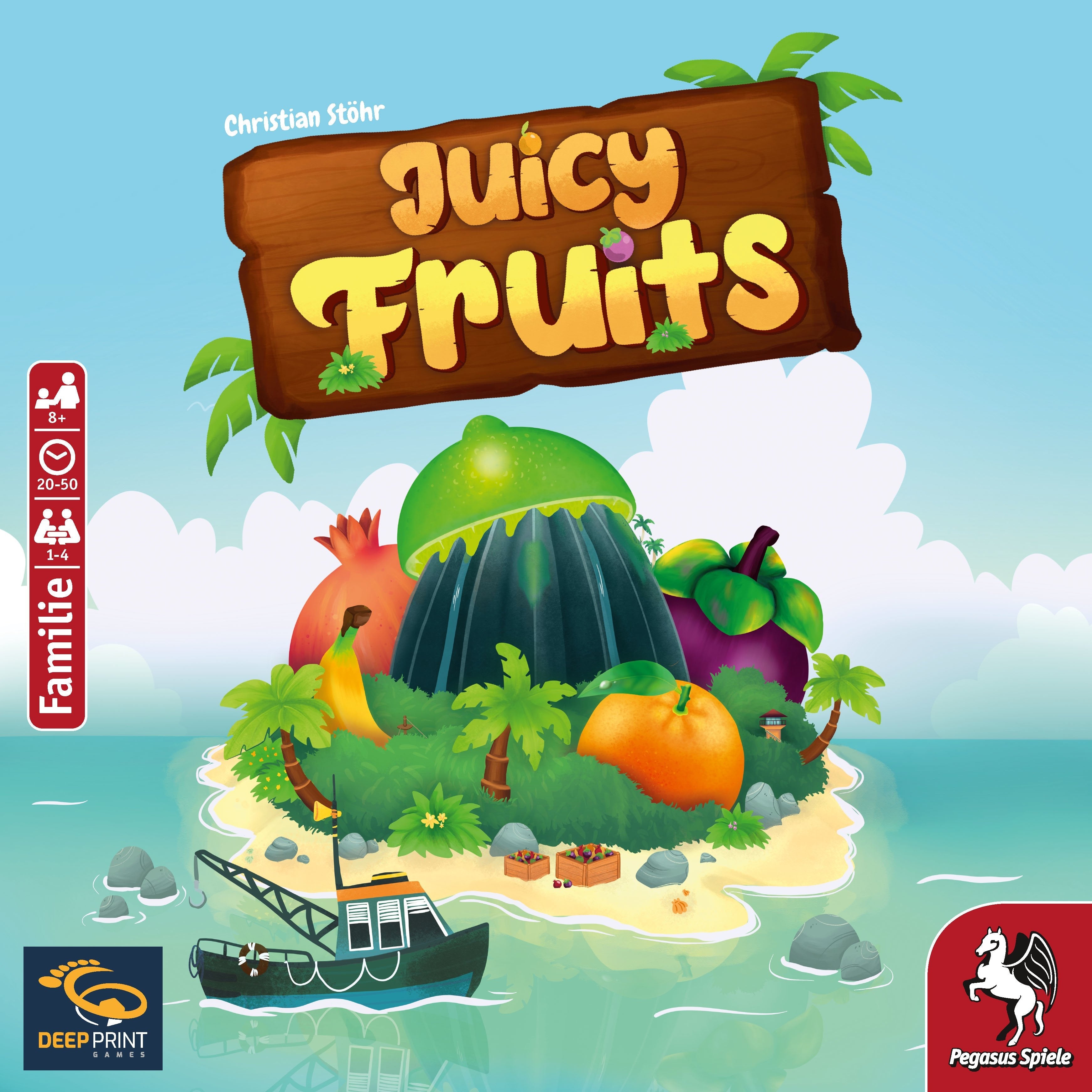 Pegasus Deep Print Games: Juicy Fruits, Juego De Mesa 57802g
