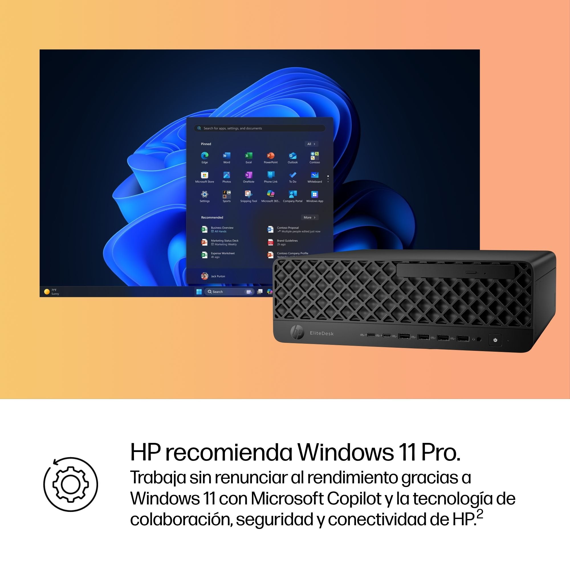EAN 0826581478409 - HP DR9Q2ET PCs/estación de trabajo Intel Core Ultra 5 235 32 GB DDR5-SDRAM 1 TB SSD Windows 11 Pro SFF PC imagen 14