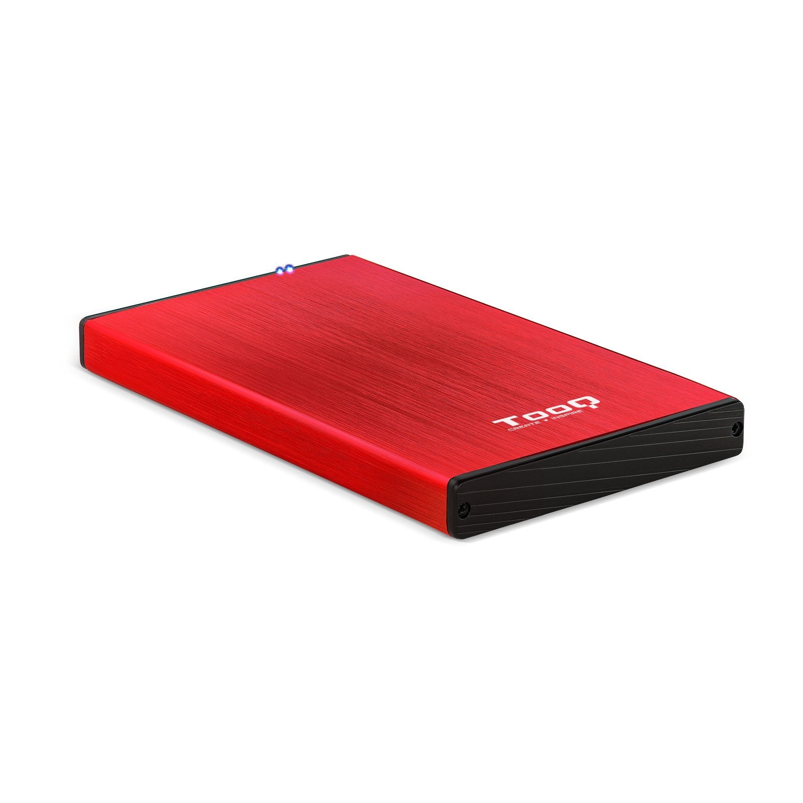 EAN 8433281009653 - TooQ TQE-2527R caja para disco duro externo Caja de disco duro (HDD) Negro, Rojo 2.5" imagen 1