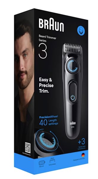 EAN 7500435244978 - Braun BT3520 depiladora para la barba Batería 40 2 cm Negro, Azul imagen 2