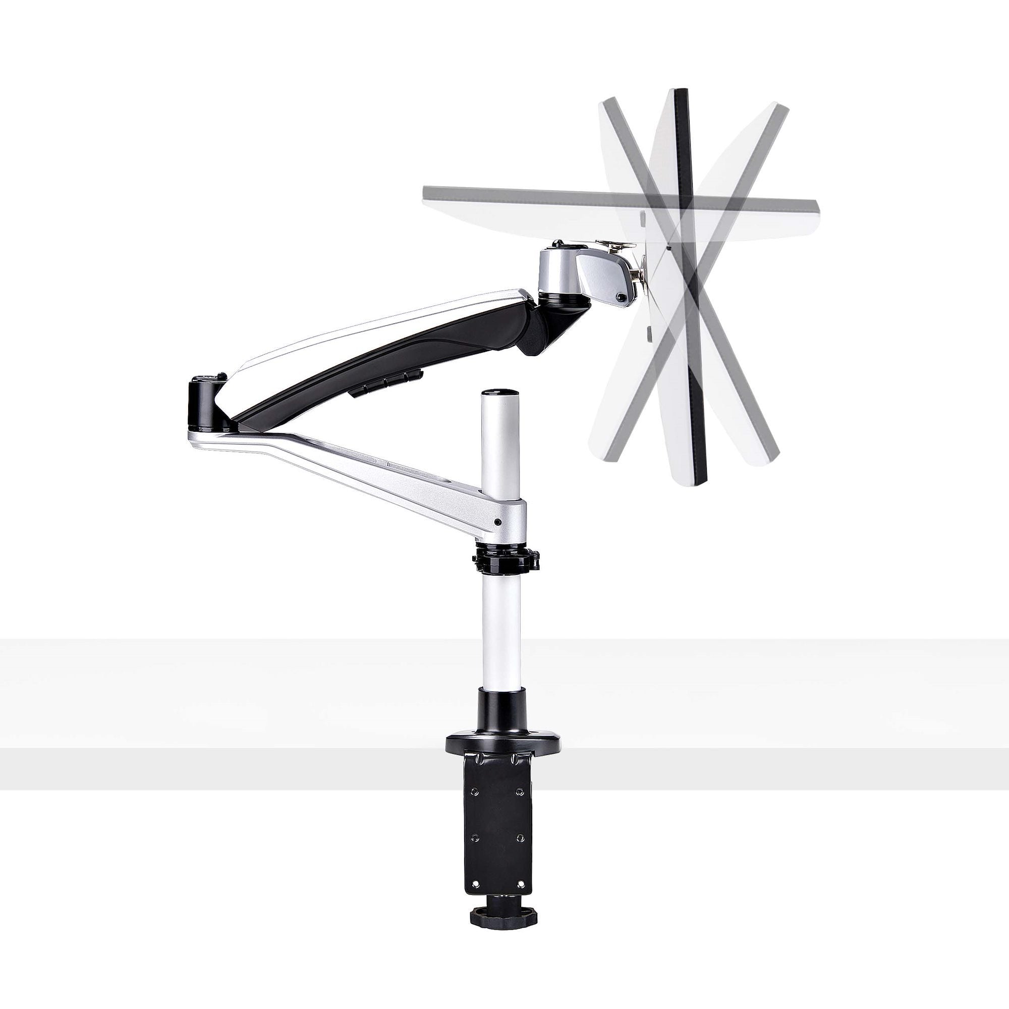 EAN 0065030902045 - StarTech.com 1MP1ACG-MONITOR-ARM soporte para monitor 76,2 cm (30") Negro, Plata imagen 9
