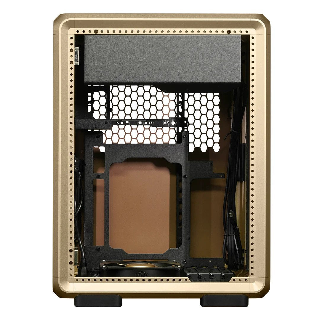 Caja Pc Cooler Master Masterframe 400 Mesh Gold Limited Edition Caja Microatx - 2x Usb-A 3.2 1x Usb-C 3.2 1x Audio Y Micro -