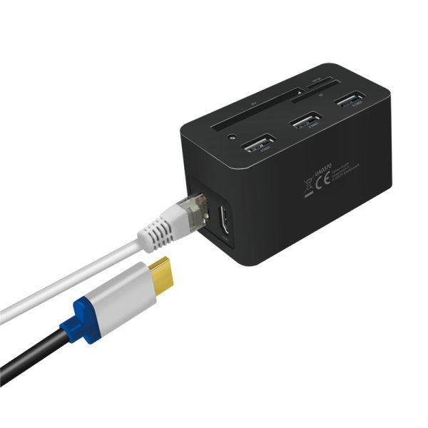 EAN 4052792061338 - LogiLink UA0370 base para portátil y replicador de puertos Alámbrico USB 3.2 Gen 1 (3.1 Gen 1) Type-C Neg imagen 3