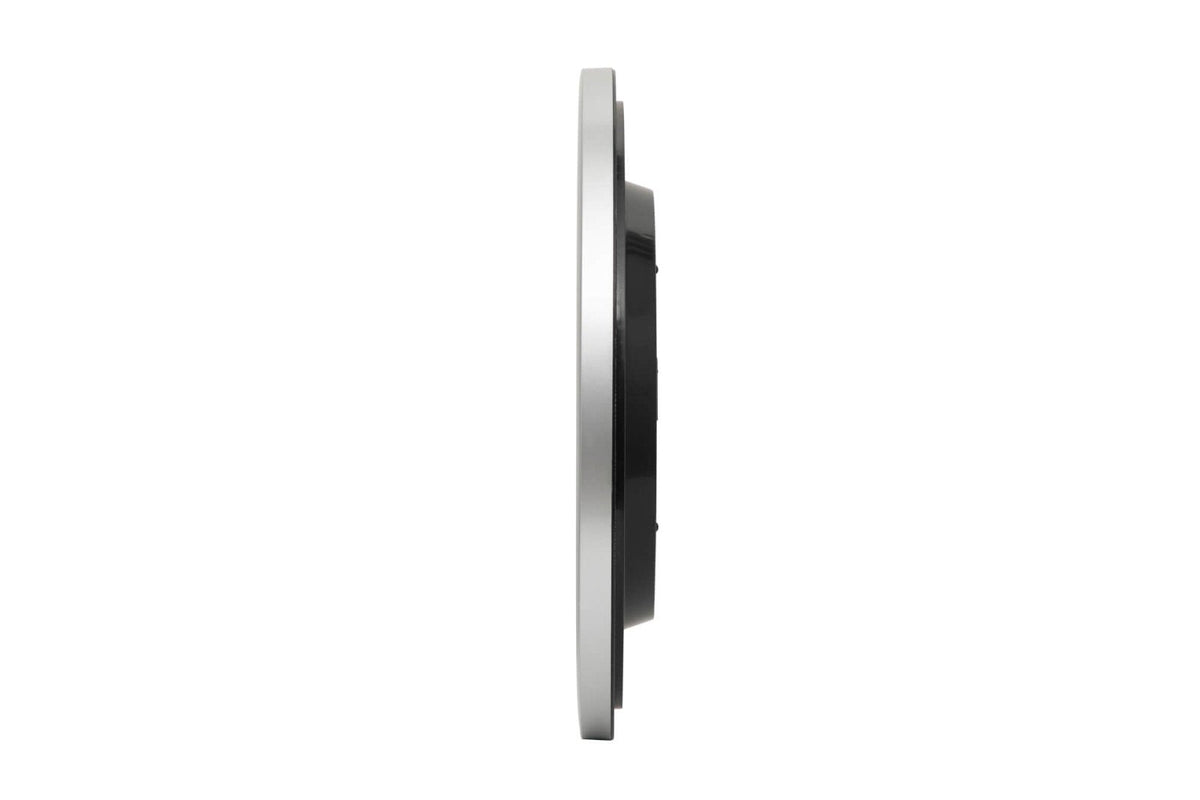 Jakob Maul Gmbh Maul Maulstep, Pared, Quarzuhr, Redondo, Plateado, Blanco, Plástico, Aa