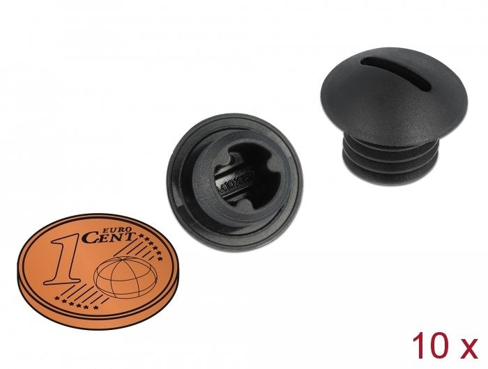 Tapones De Sellado Delock M10 X 1,5 Negro 10 Piezas