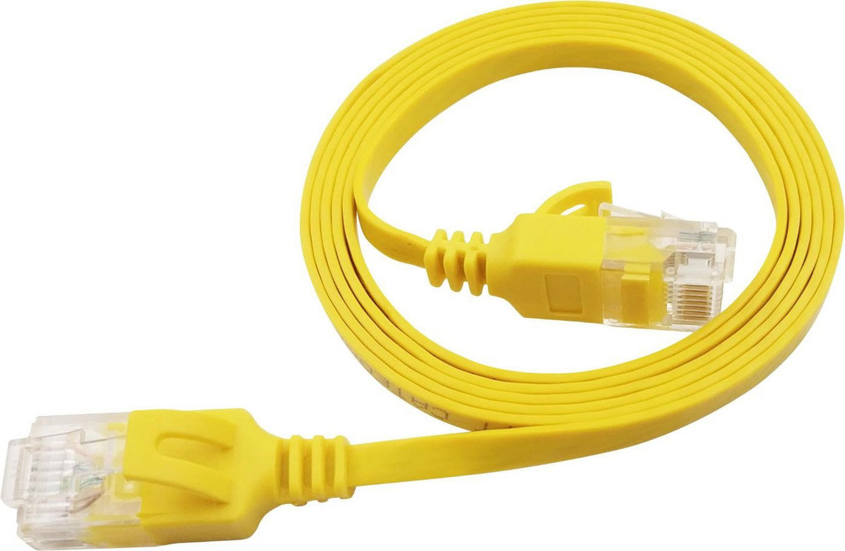 EAN 7072662028794 - LinkIT UTP-FL6A-00500-GL cable de red Amarillo 5 m Cat6a U/UTP (UTP) imagen 2