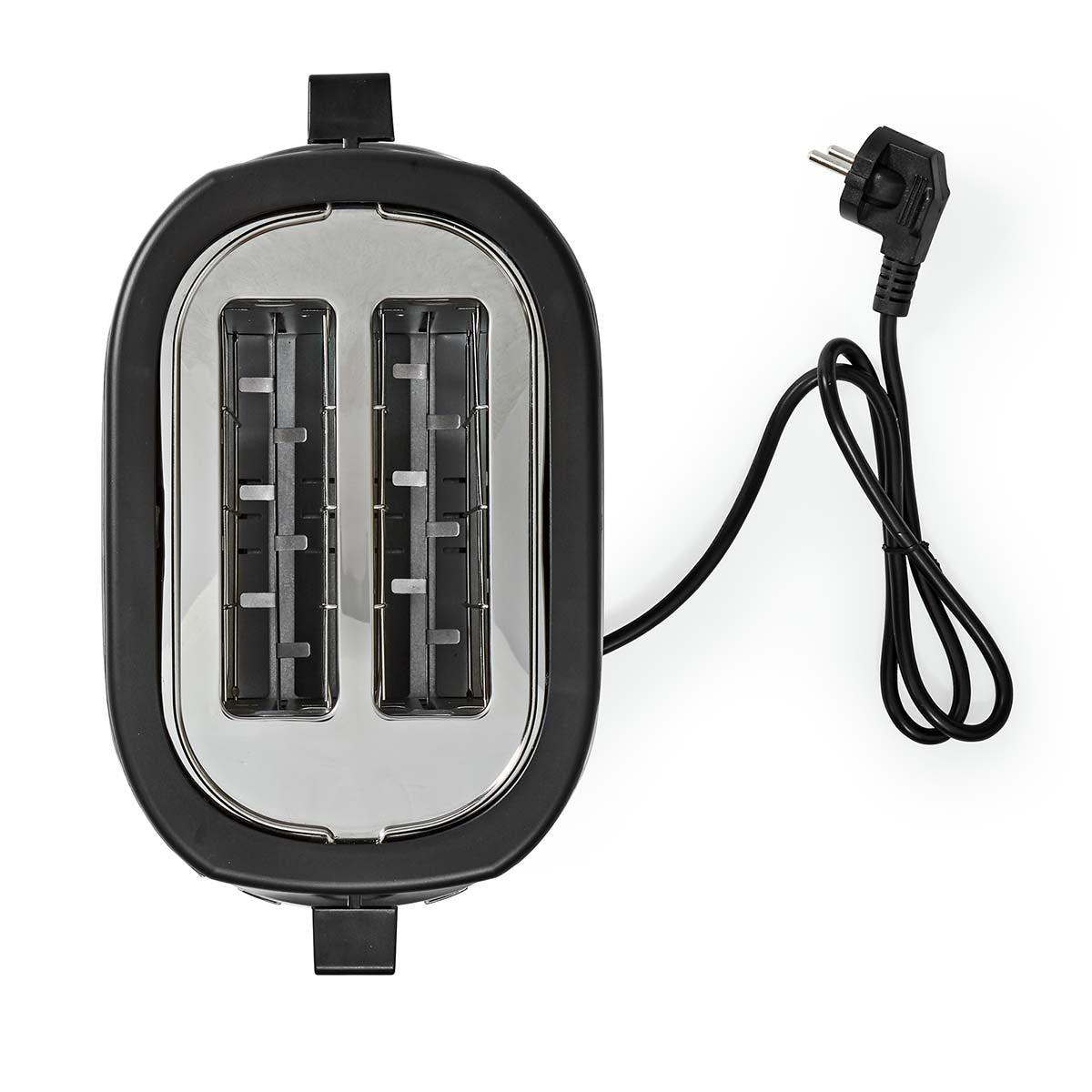 Nedis Tostadora 2 Ranuras Niveles De Brownin 7 Funcion De Descongelamiento Estante Bollos