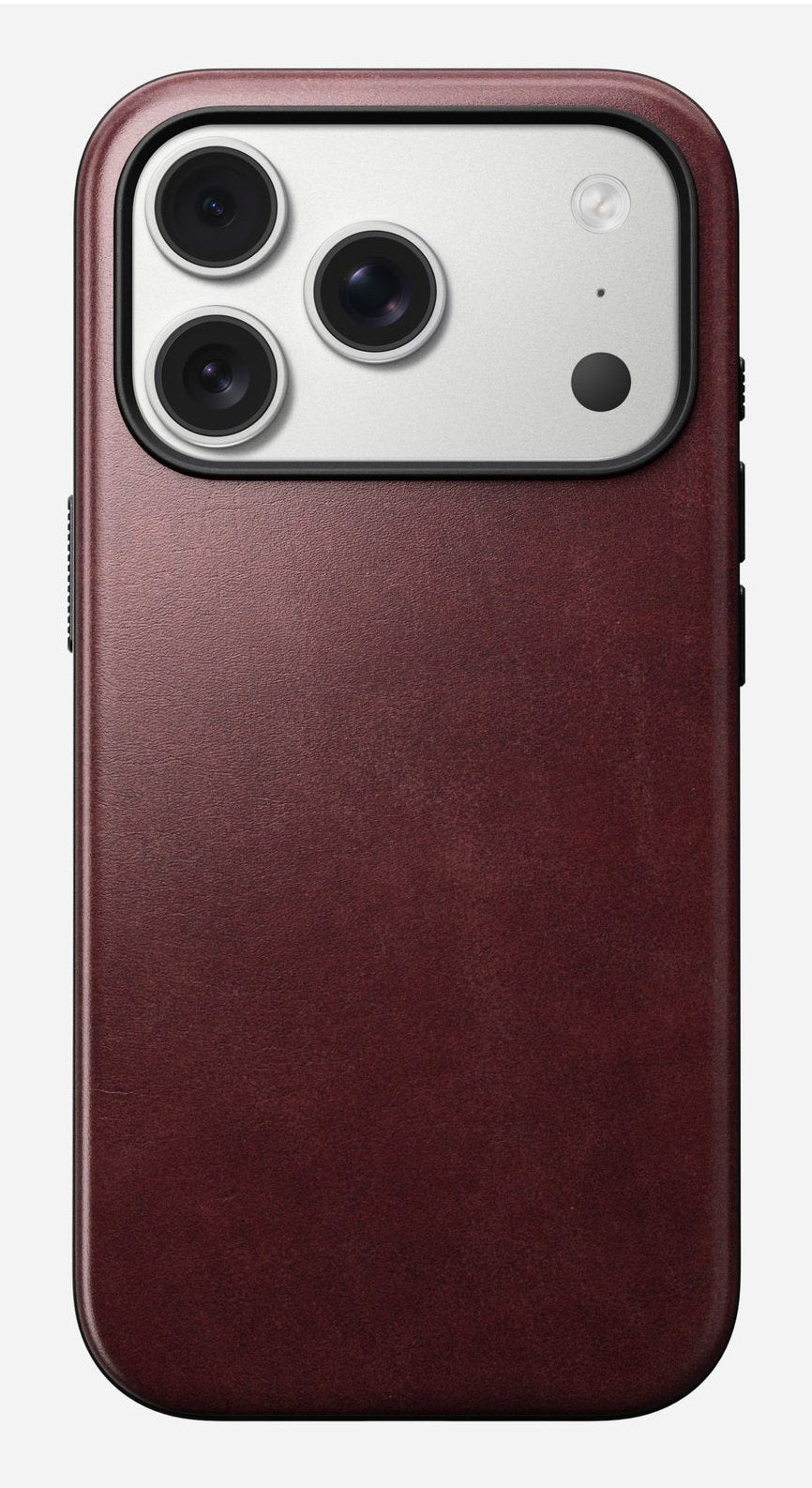 Nomad Modern Leather Case Iphone 17 Pro Burgundy Horween
