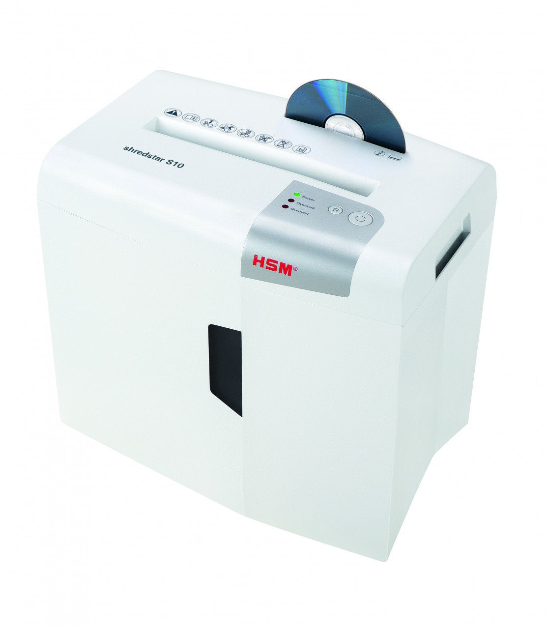 EAN 4026631057714 - HSM S10 triturador de papel Corte en tiras 58 dB 22 cm Plata, Blanco imagen 3