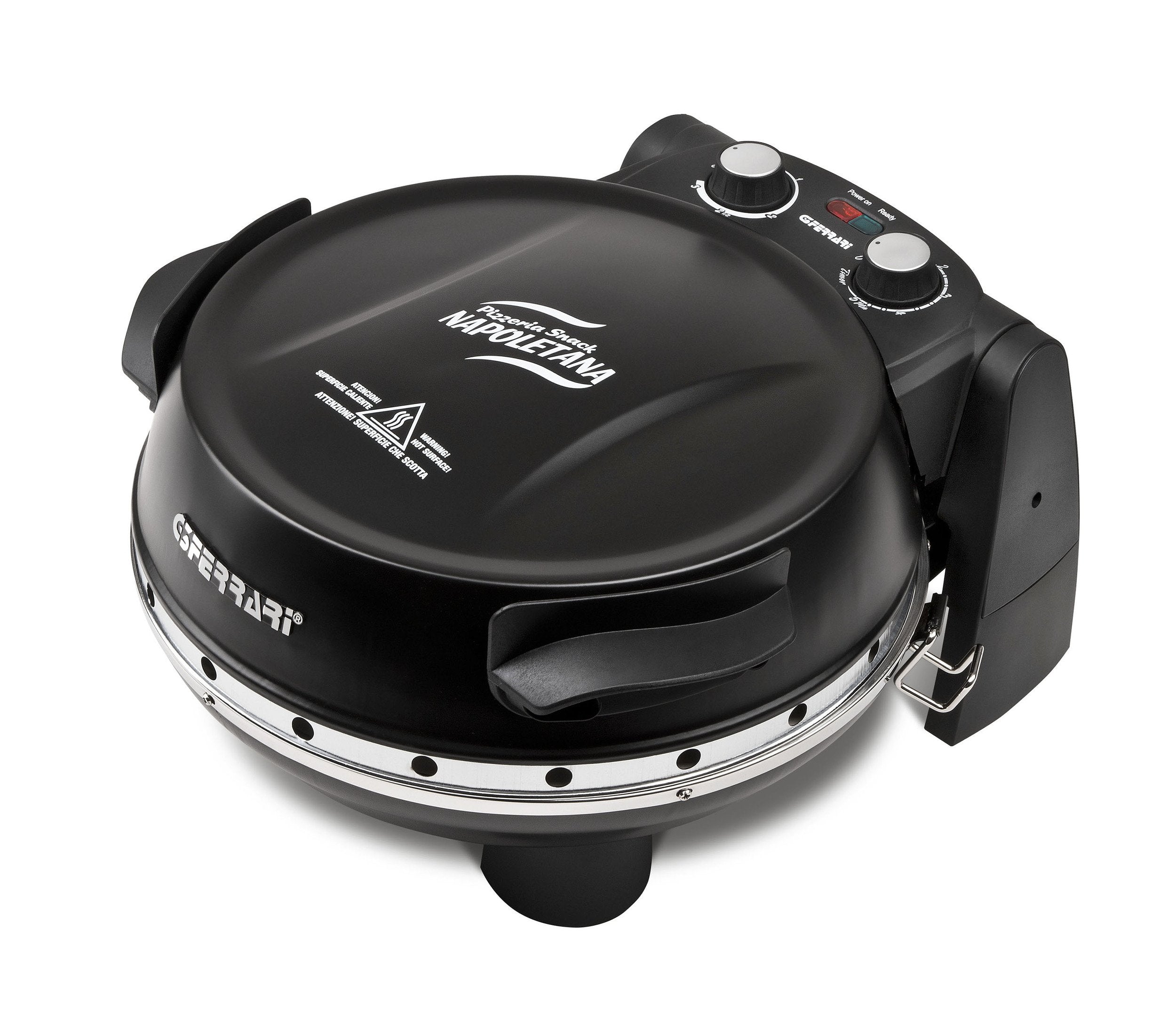 Horno Para Pizza G3 Ferrari Napoletana Negro, 1200 Vatios, Para Pizza Ø 31 Cm, 2 Piedras G1003210