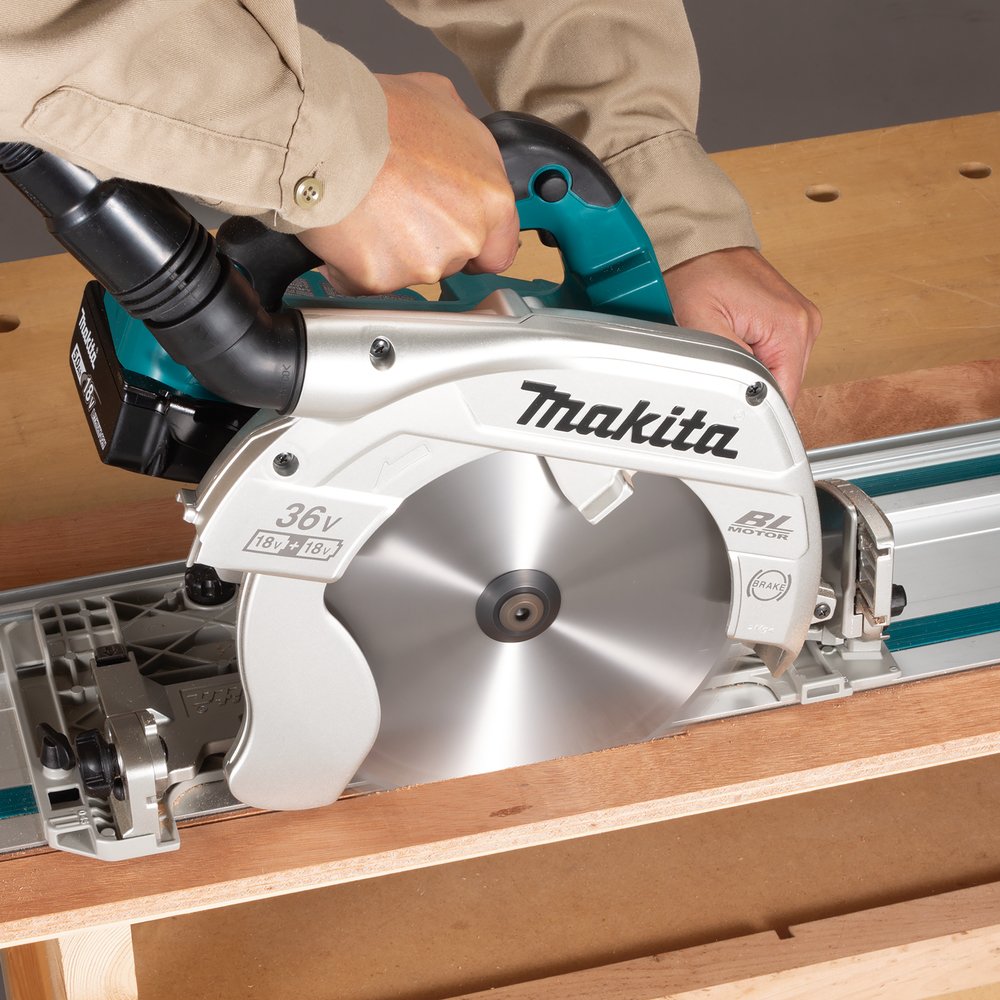 EAN 0088381891325 - Makita DHS900Z sierra circular portátil 23,5 cm Azul, Gris 4500 RPM imagen 2