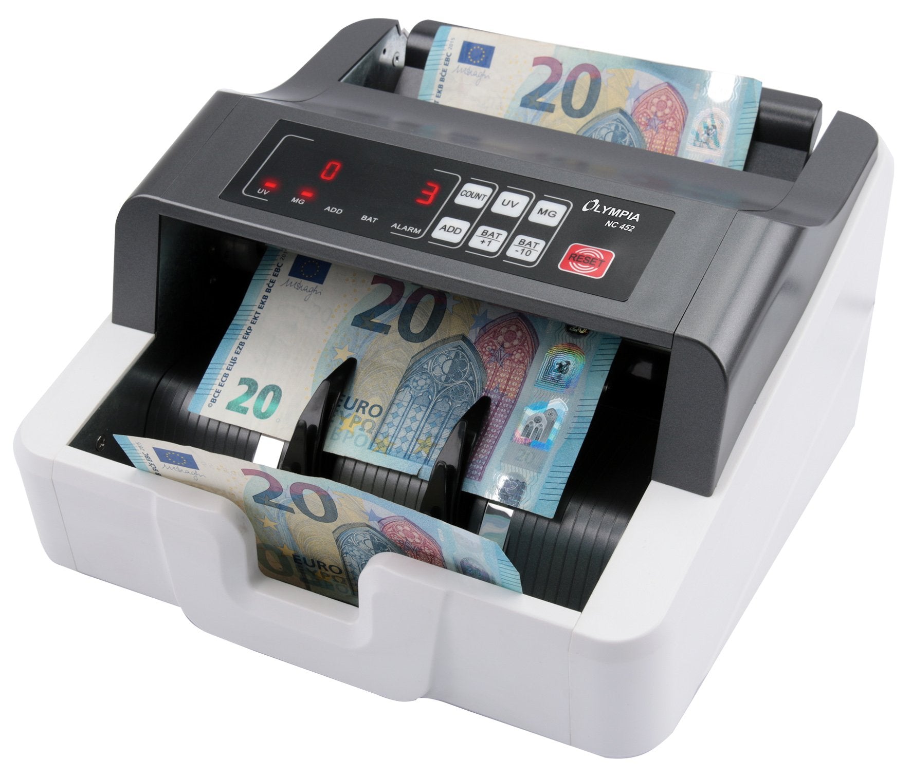 Olympia Contador De Dinero- Y Dispositivo De Prueba Nc 452 Negro