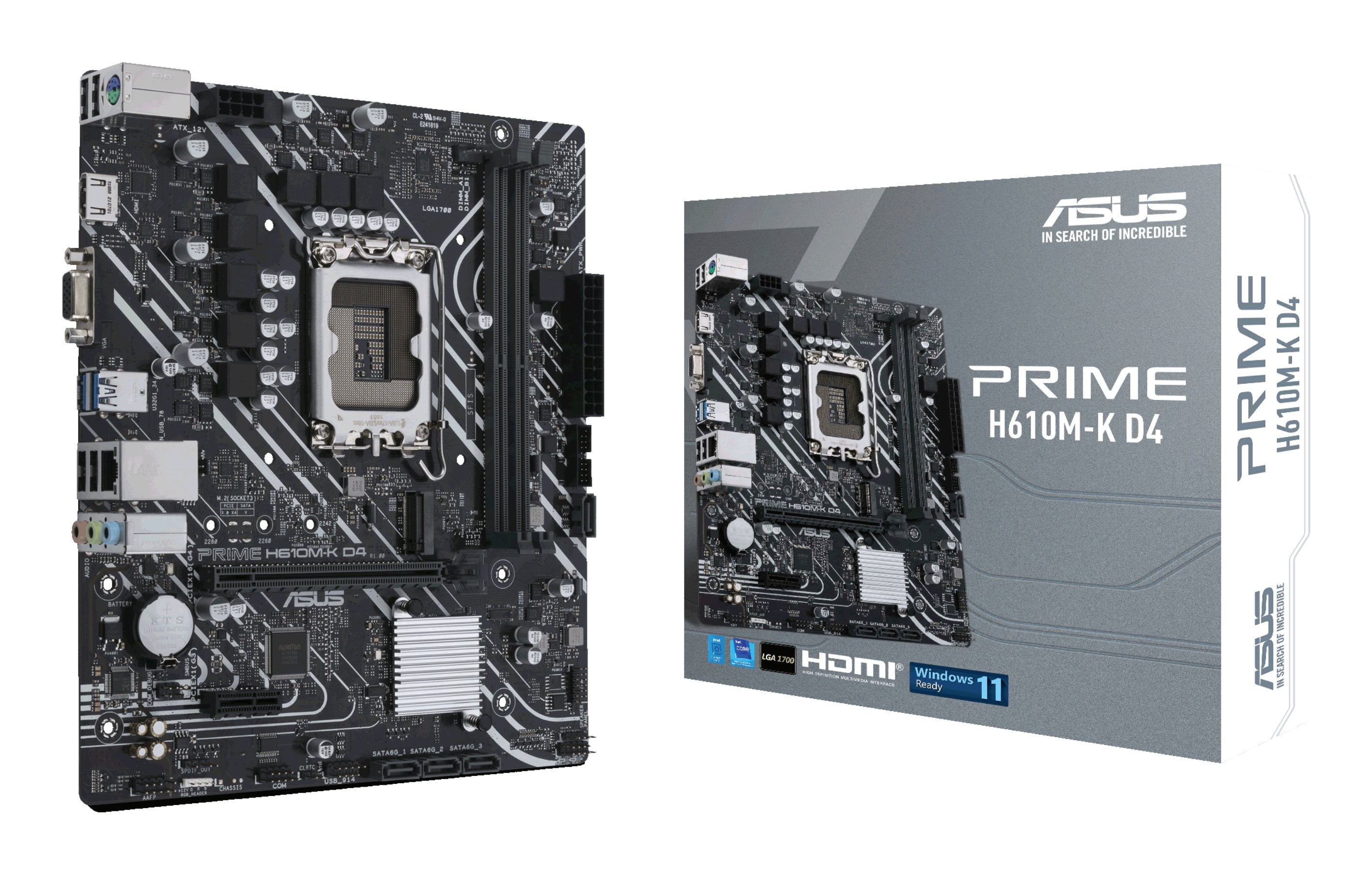 EAN 4711081565499 - ASUS PRIME H610M-K D4 Intel H610 LGA 1700 micro ATX imagen 1