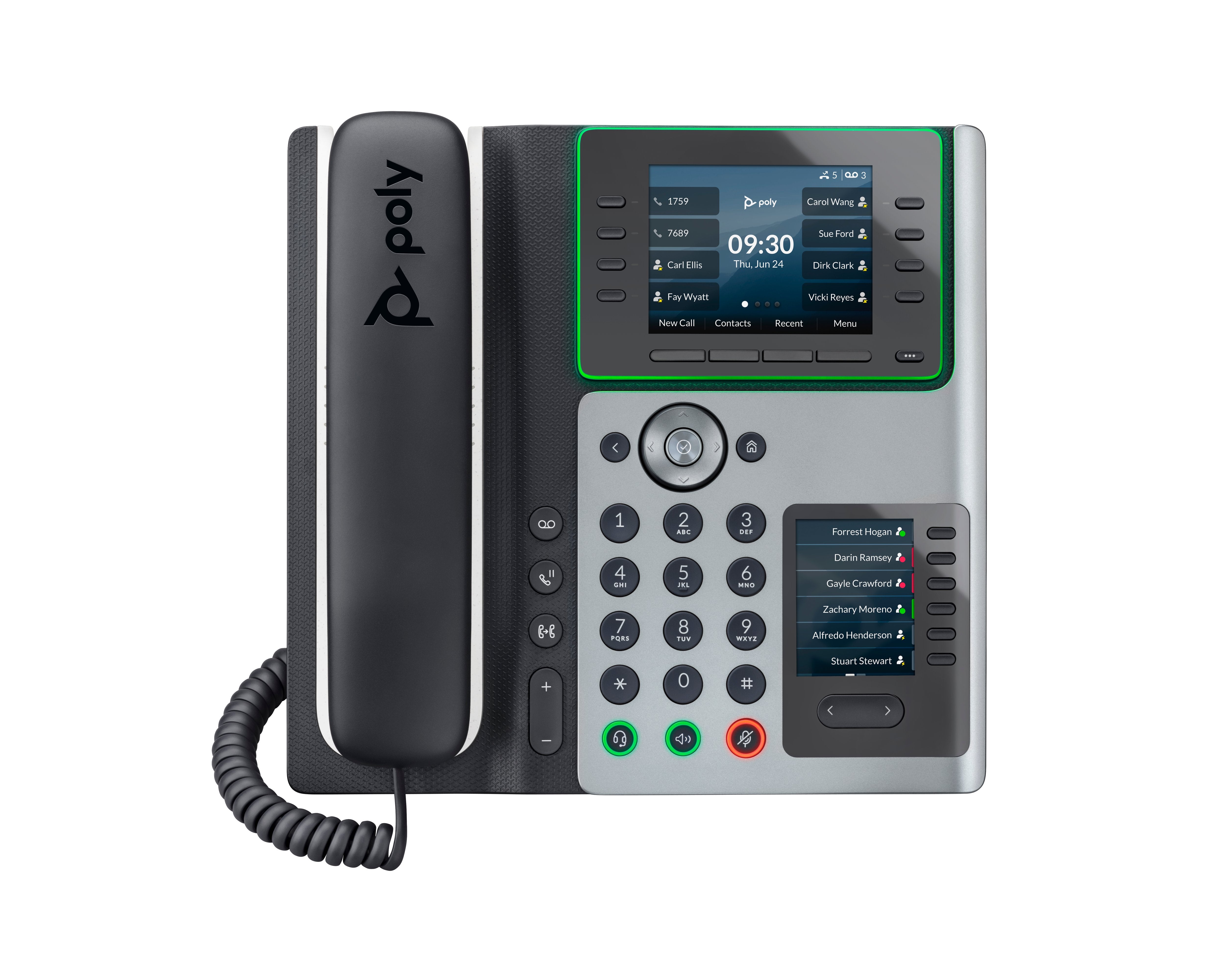 EAN 0197497341386 - HP Poly Edge E450 IP Phone and PoE-enabled teléfono IP Negro 8 líneas IPS imagen 1