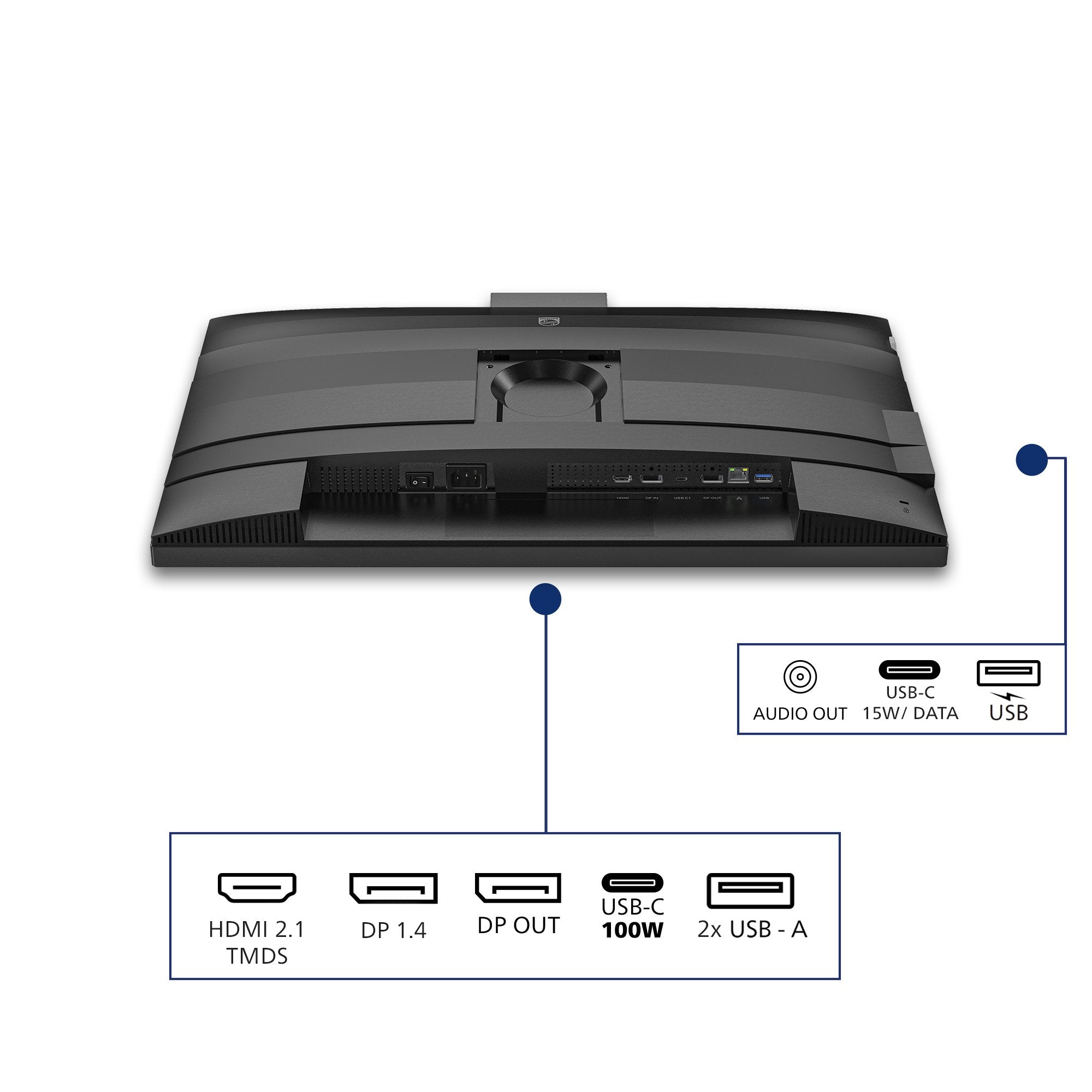 Philips Tft 27b2u4601h 68.5cm Ips 27'' 2560x1440 Dp Hdmi Usb-C Webcam