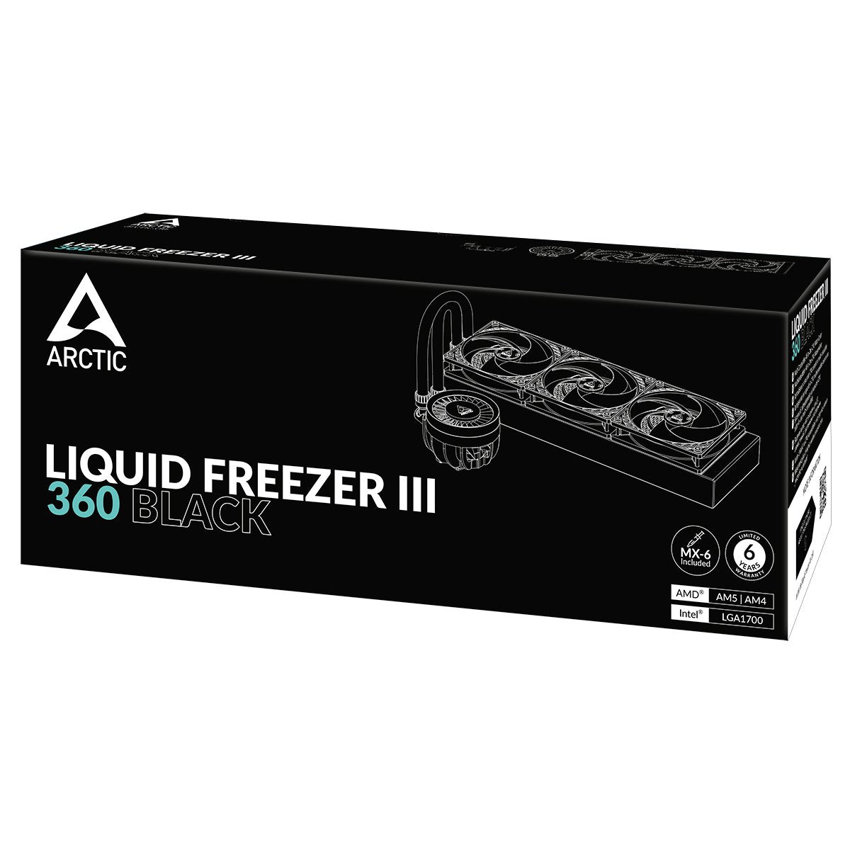 Arctic Liquid Freezer Iii 360 Procesador Sistema De Refrigeración Líquida Todo En Uno 12 Cm Negro 1 Pieza(S)